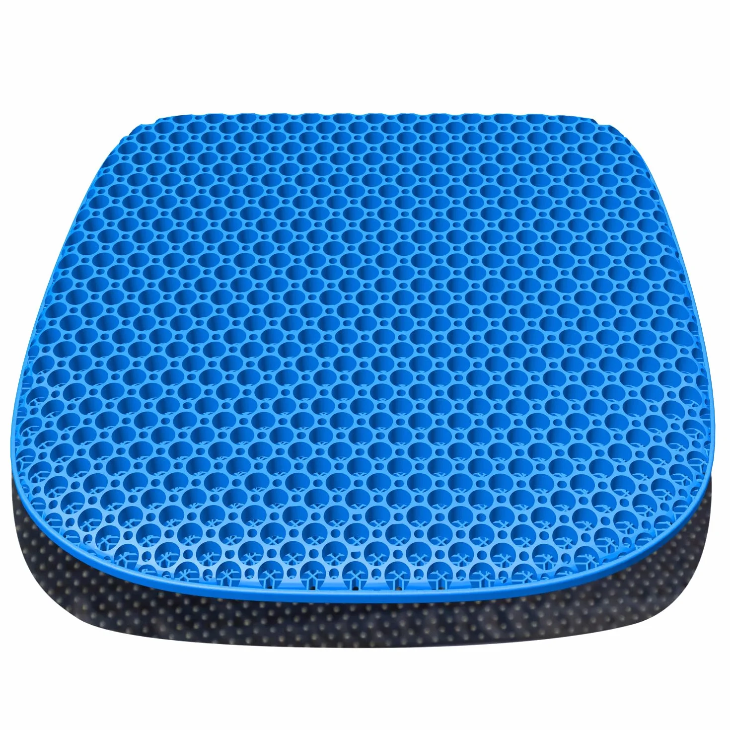 Coussin de Chaise Orthopédique Anti Escarres Gel Respirant 43.5 x 38.3 x 3 cm Housse Antidérapant