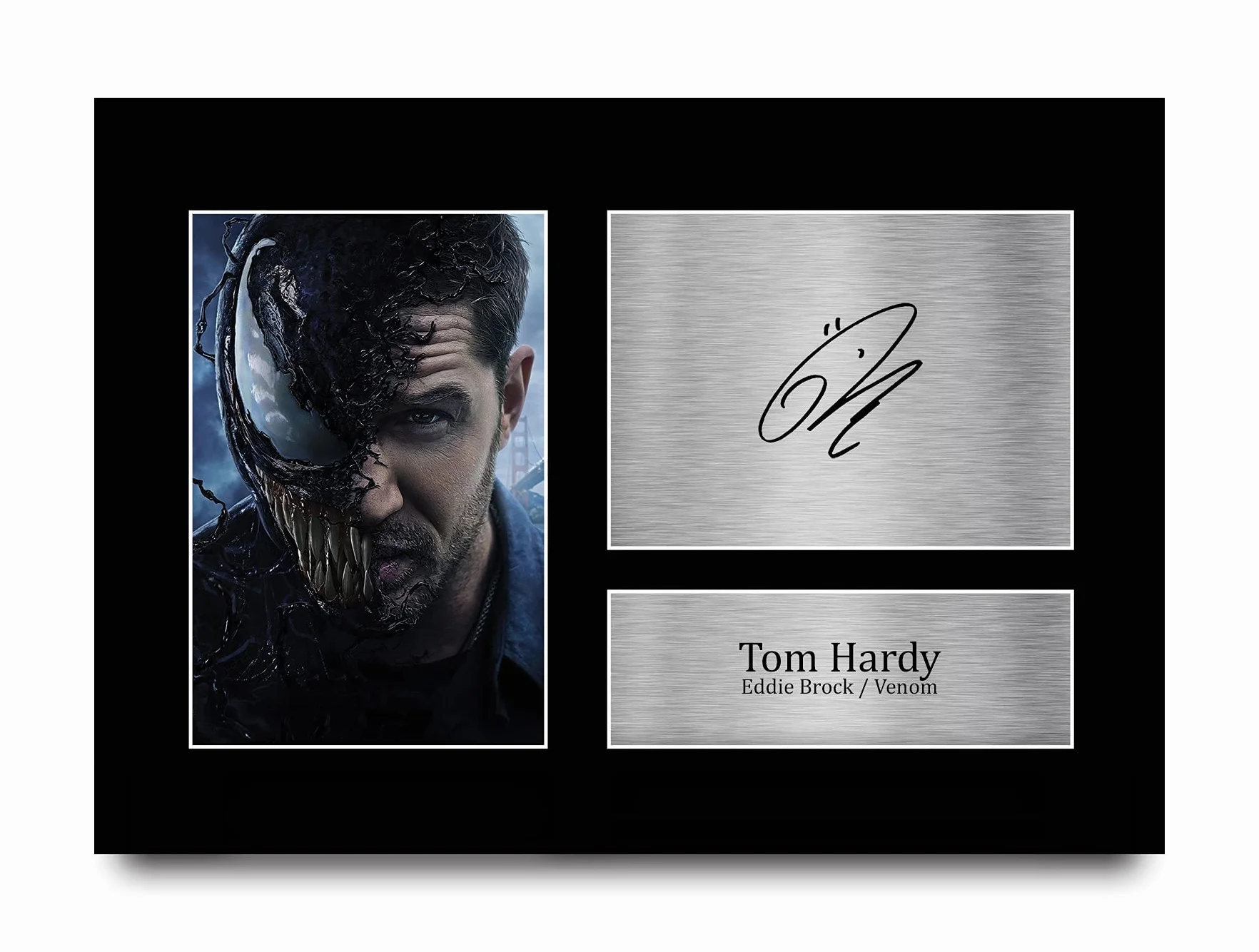 Tom Hardy Venom Autographe Photo Signée A4 Cadeaux Cinéma