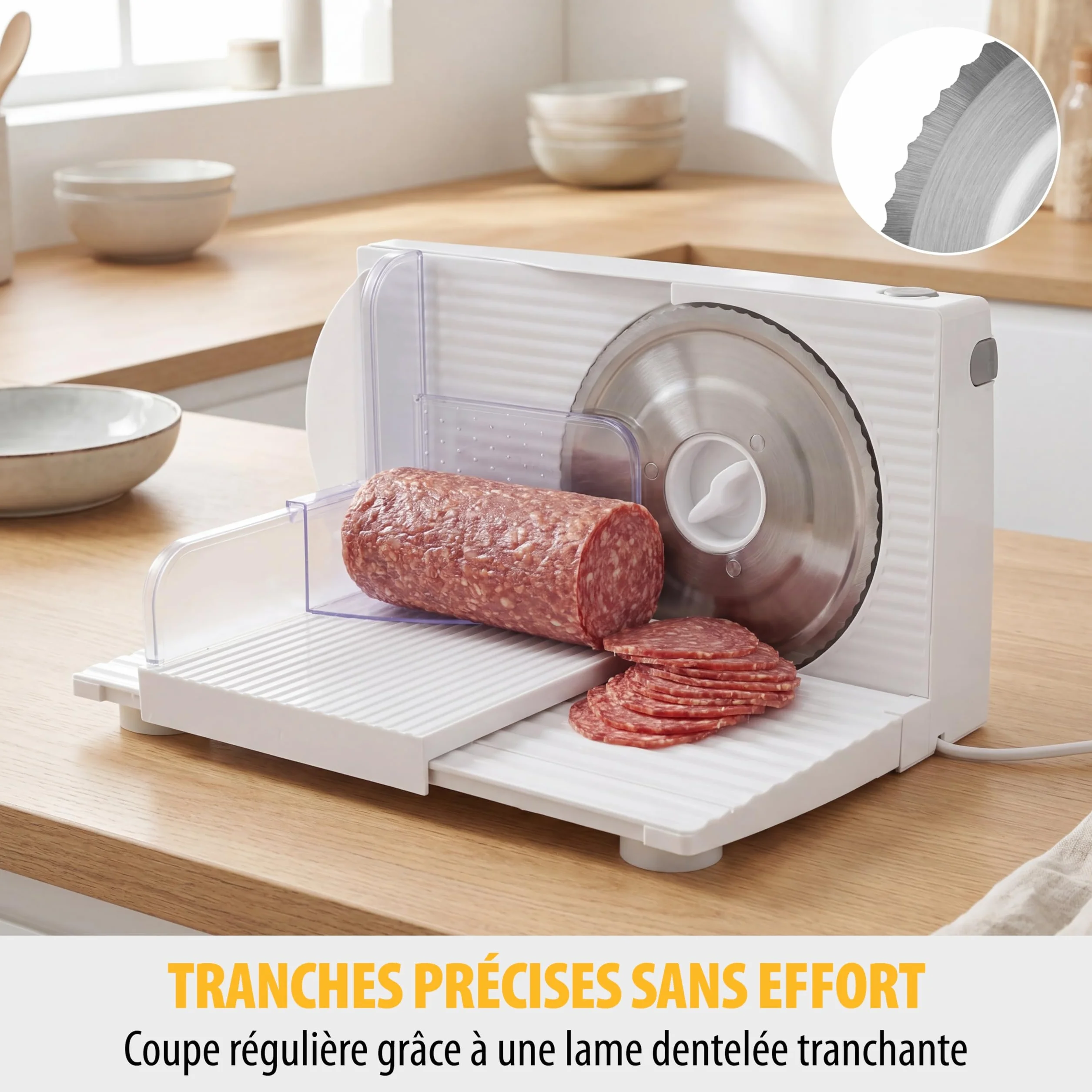 Tristan acier inoxydable Trancheuse électrique pliable 150W EM-2098