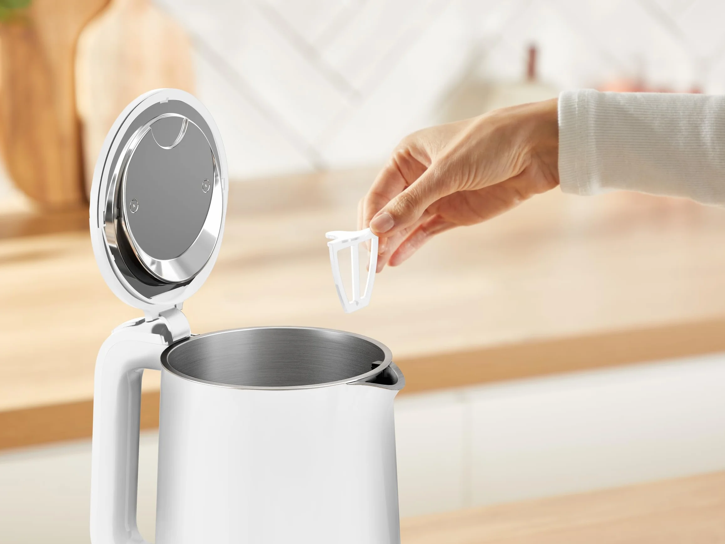 Tefal Thermo Protect Bouilloire électrique 1500 W Blanc Filtre anticalcaire amovible KO1411E0