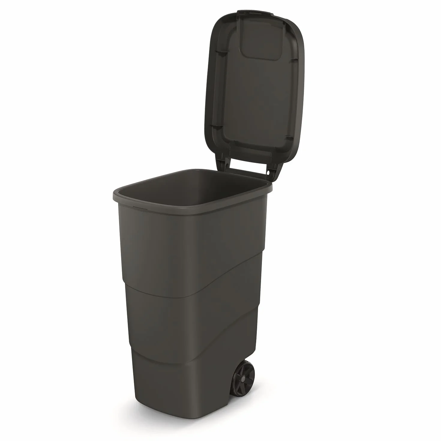 Prosperplast Keden Wheeler Poubelle à roulettes 90 l noir