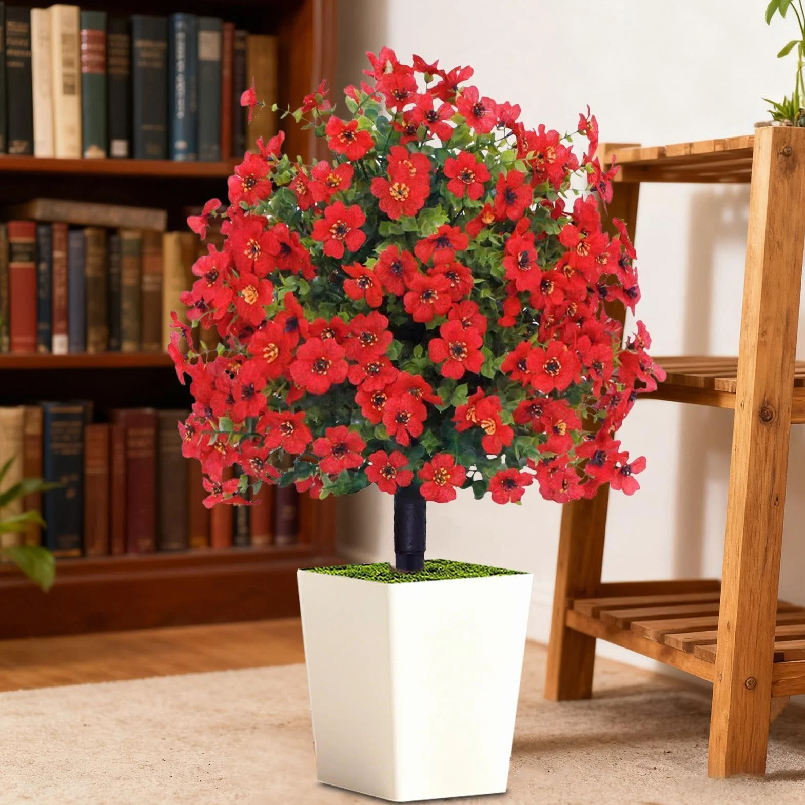 Arbustes Artificiels pour Extérieur - Boule Topiaire Réaliste à Pointes - Factices pour Jardin