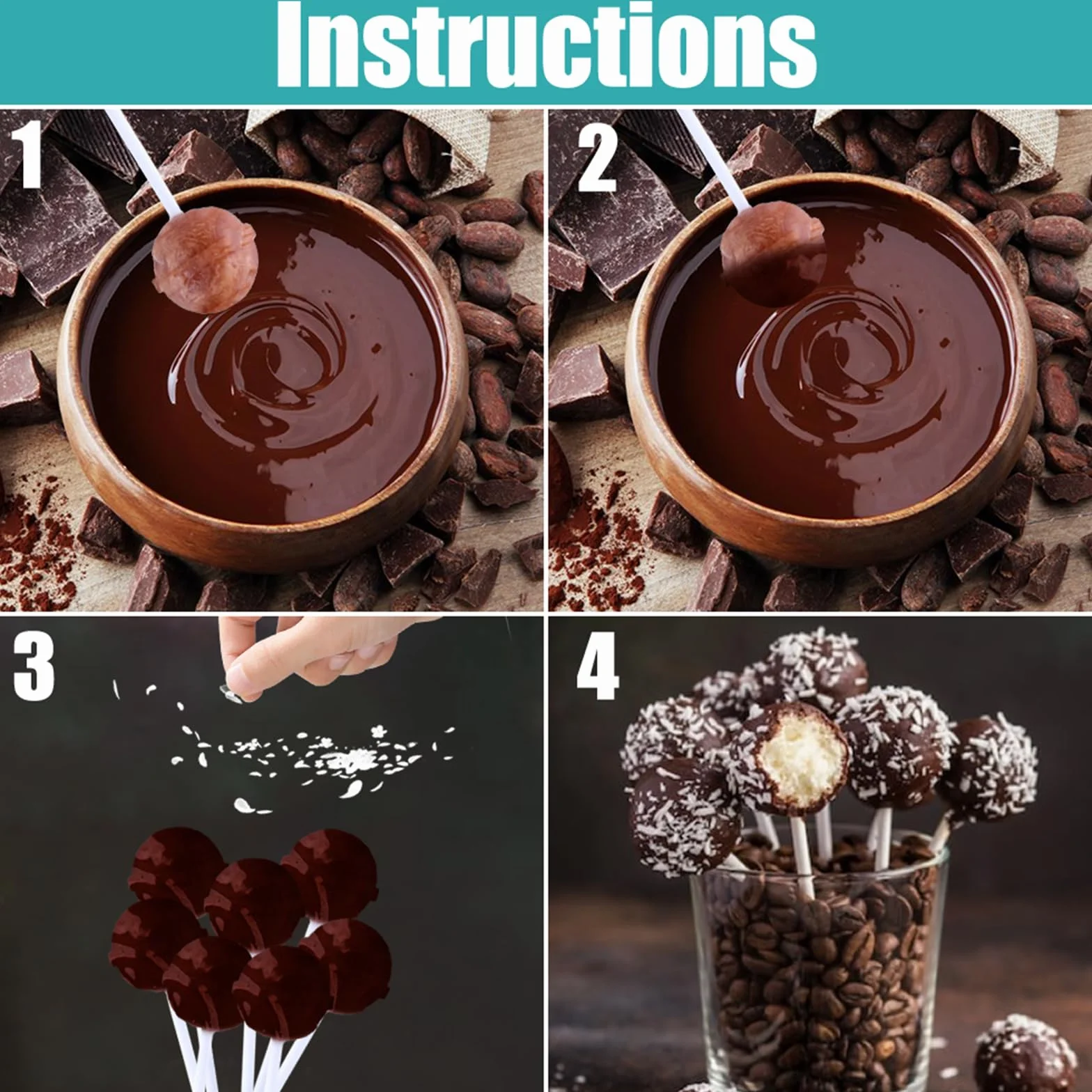Baton Sucette Pop Cake 200 Pièces 10 cm 15 cm Bâtonnets en Papier Alimentaire pour Gâteaux Desserts