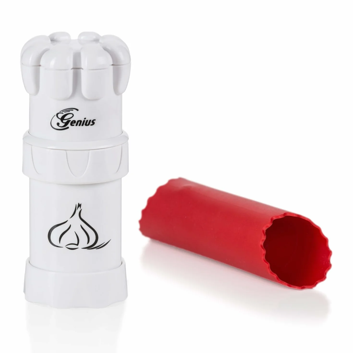Genius A19168 Coupe-ail, plastique/acier inoxydable, blanc, 6 x 6 x 14 cm