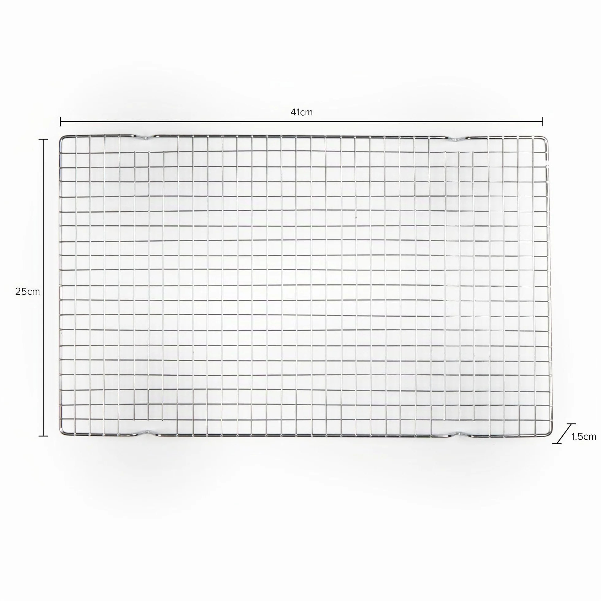 Salter BW12568EU7 Cooling Rack 41 cm Metal Wire Cake Tray for Baking, Large Carbon Steel Rack