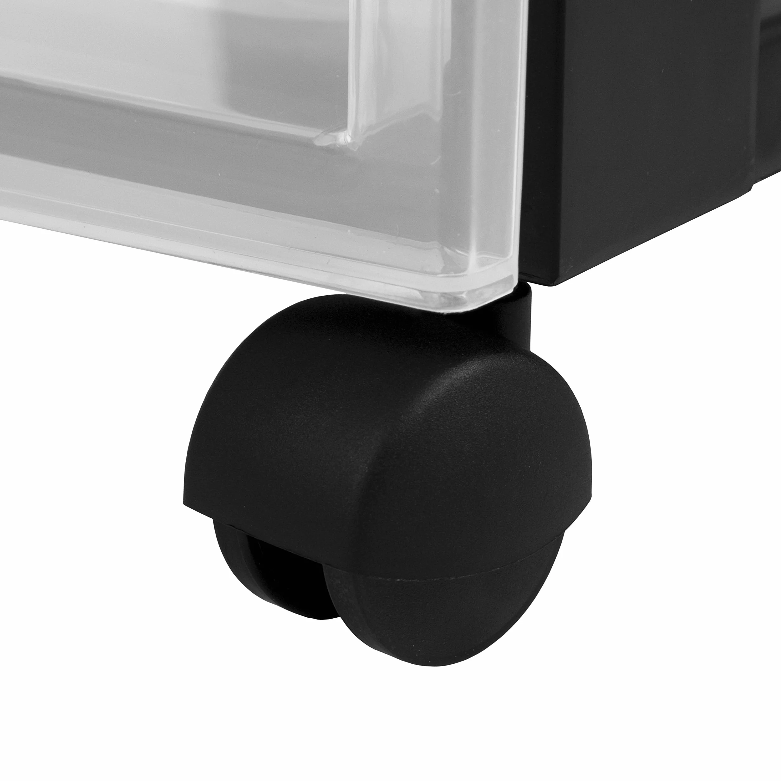 Iris Ohyama DC-012 Meuble de Rangement à Roulettes 12 Tiroirs Plastique Noir