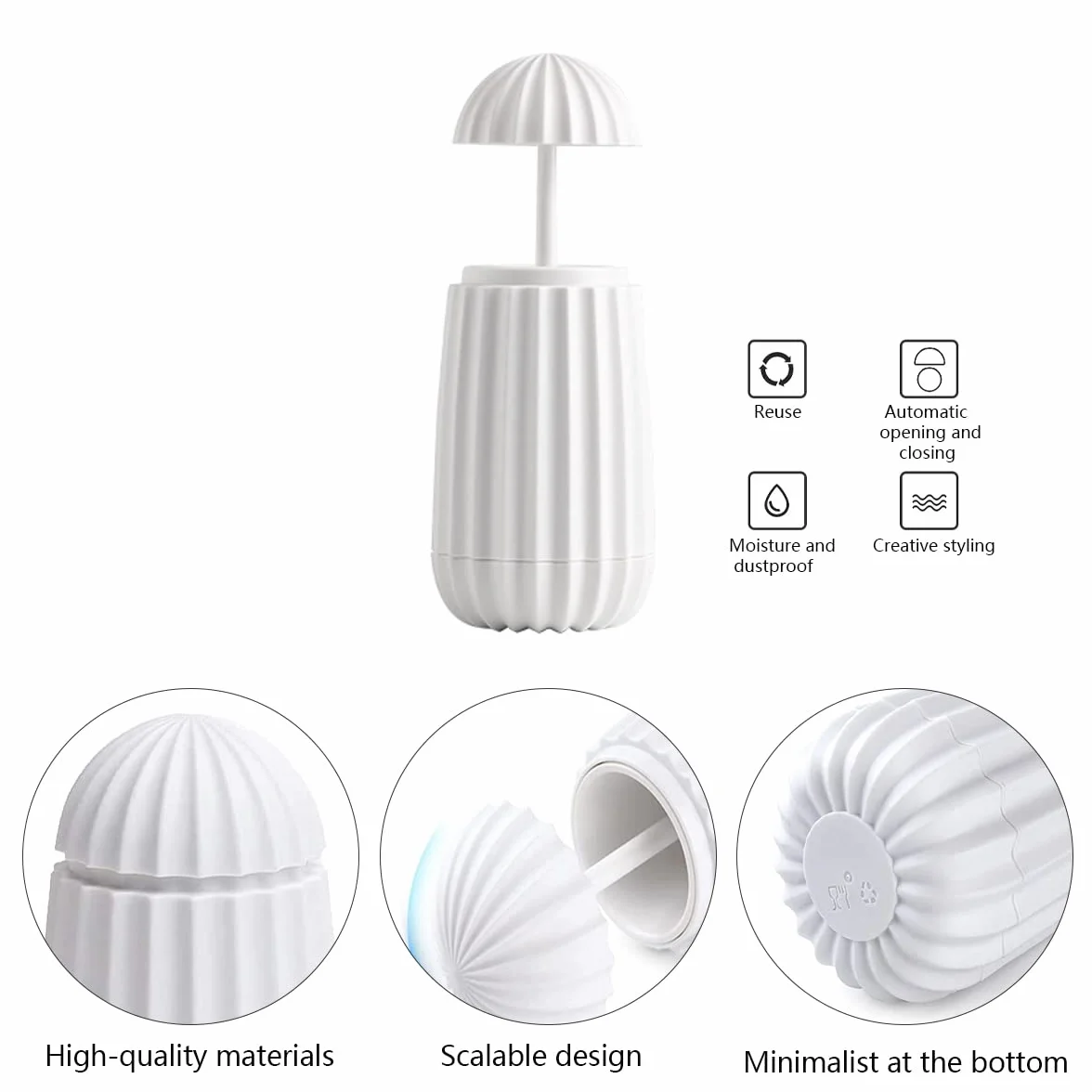 Distributeur Automatique de Cure-Dents en Plastique Portable Boîte Porte-Cure-Dents 2Pcs