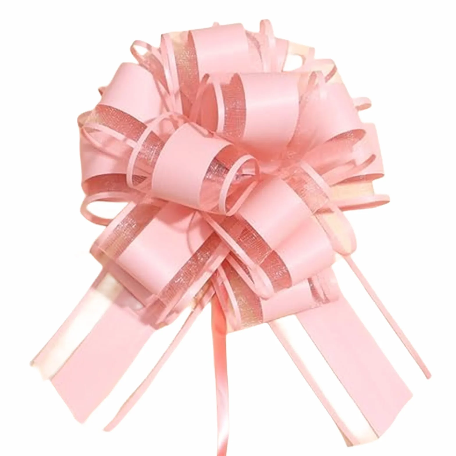 Lilbitty 5 pièces grand nœud cadeau en forme de tire-bouchon, Rose, L