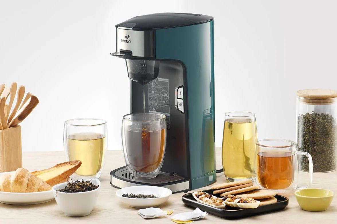 Machine à thé Tea Time SENYA, théière électrique 1415 W avec infuseur amovible