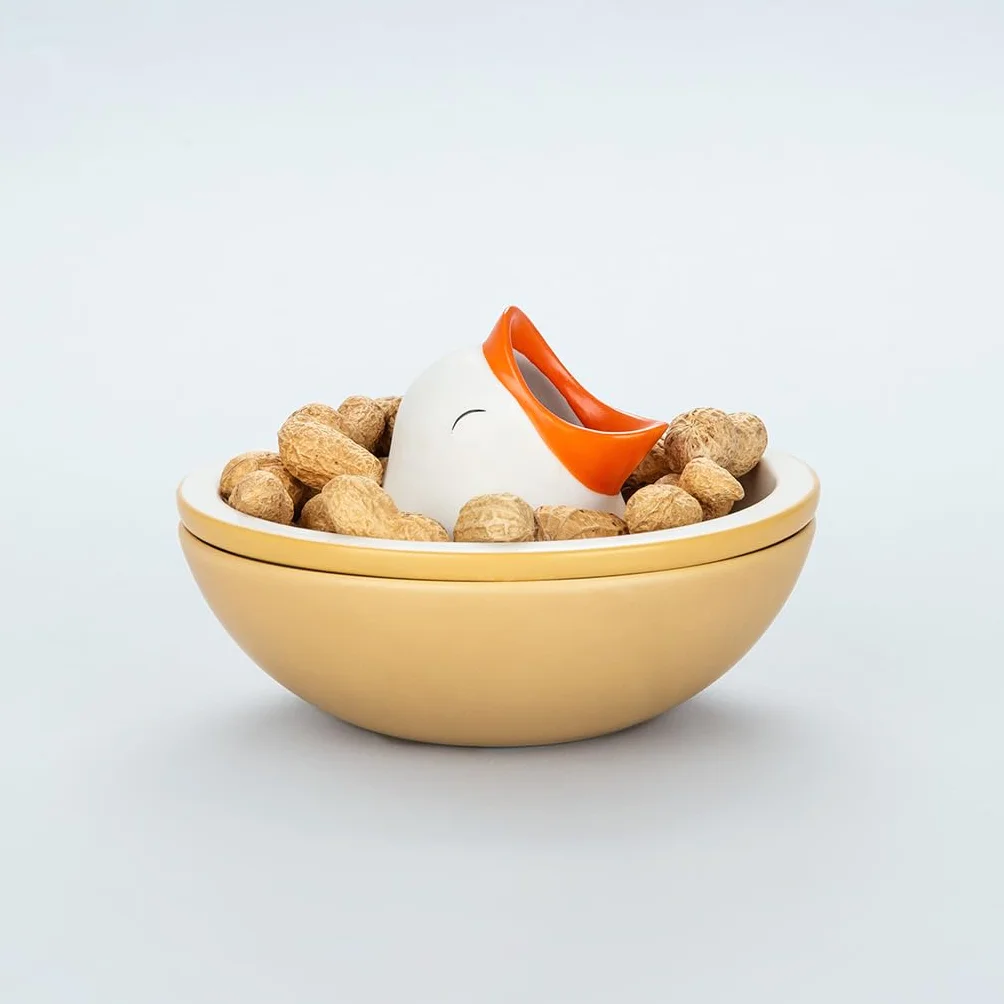 Balvi Bol apéritif Hungry Bird avec compartiment pour coques noix