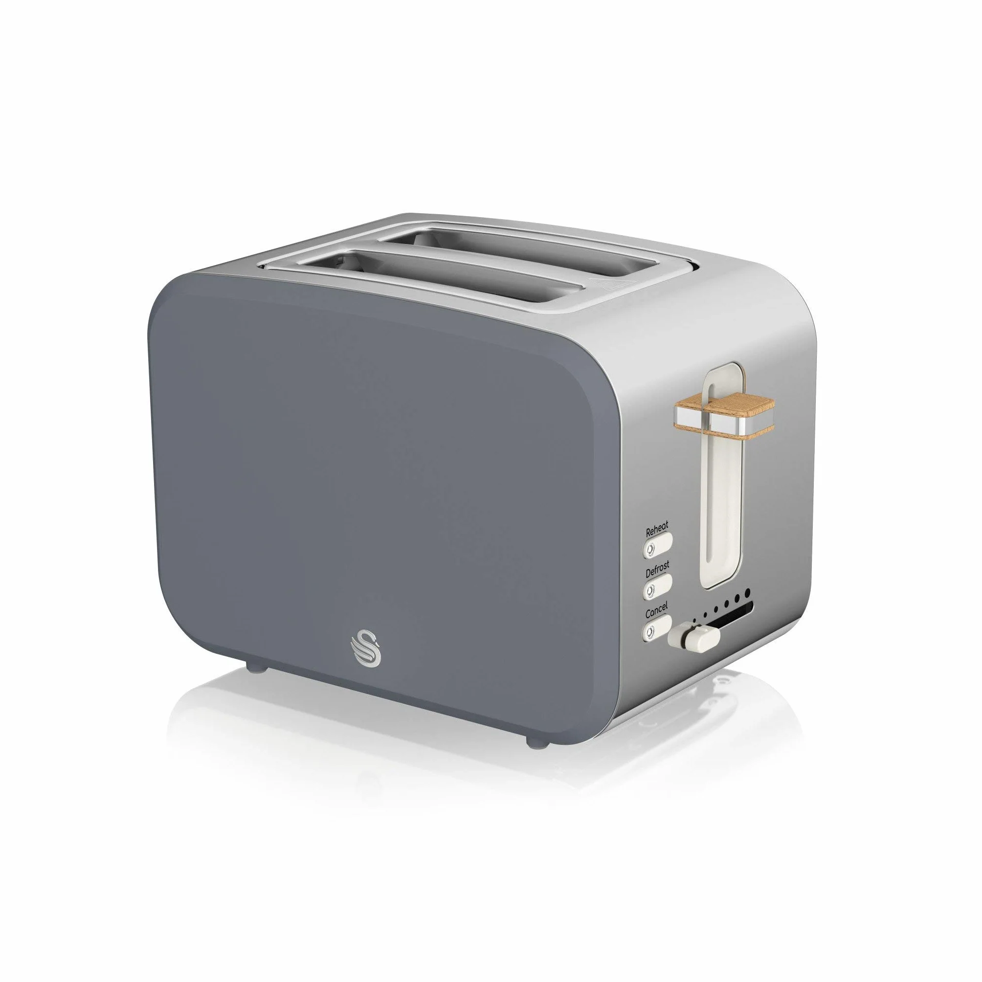 Swan Nordic bouilloire 1,7 L 2200 W grille-pain 2 tranches micro-ondes 20 L numérique gris