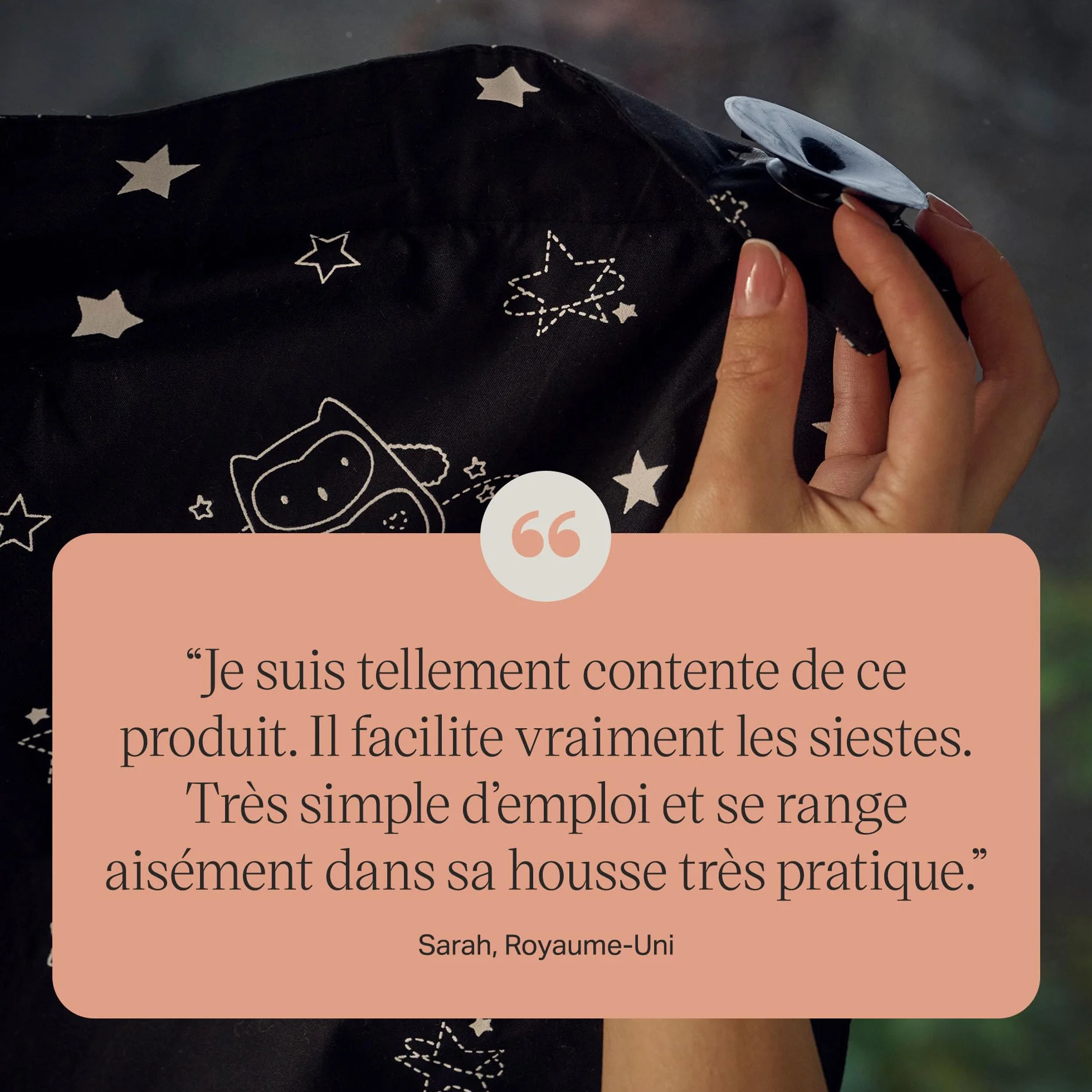 Tommee Tippee Rideau Occultant GRO-Anywhere Blind Ollie la Chouette, Portable, Léger, 130 x 198 cm