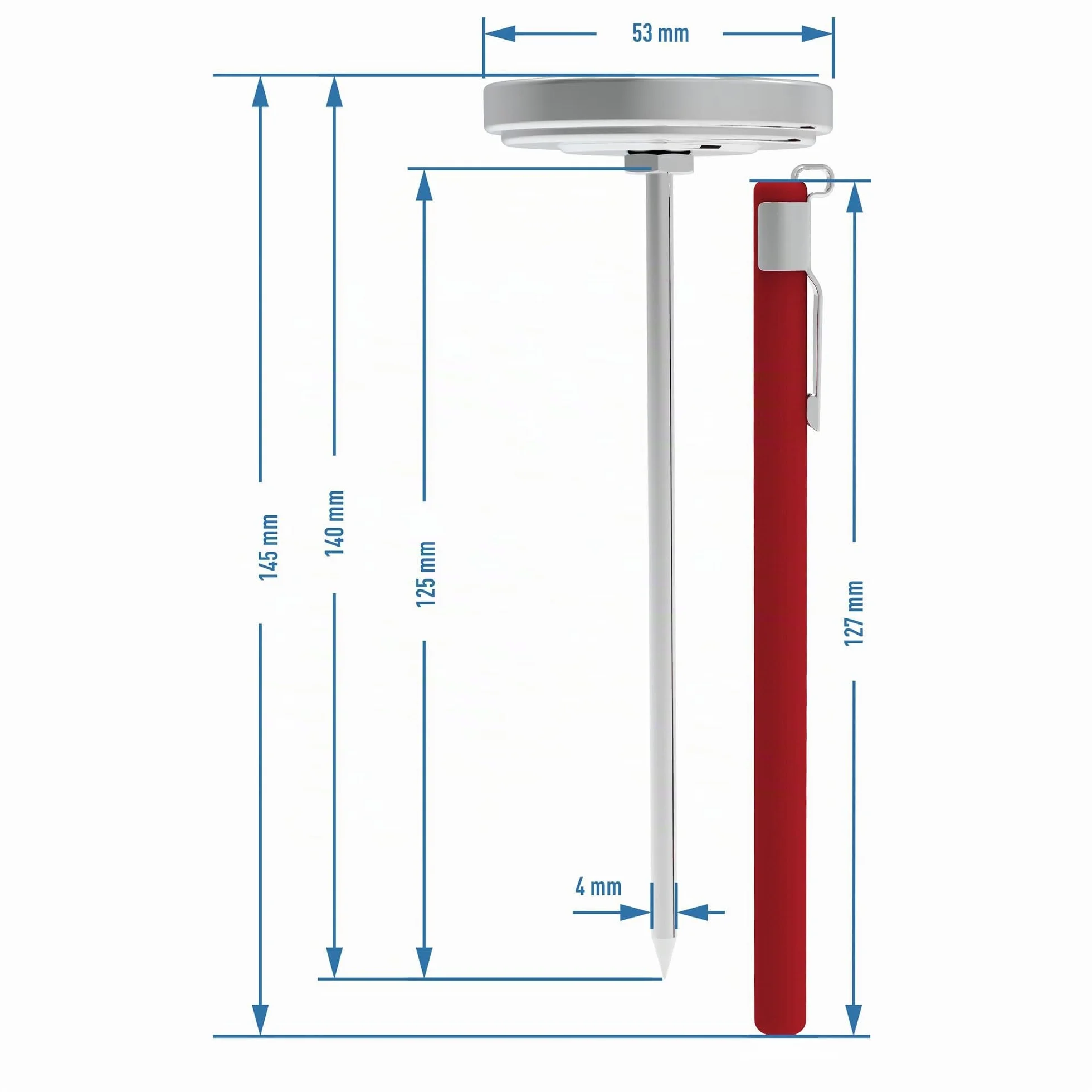 Browin Thermomètre de Cuisson en Acier Inoxydable 0-120°C