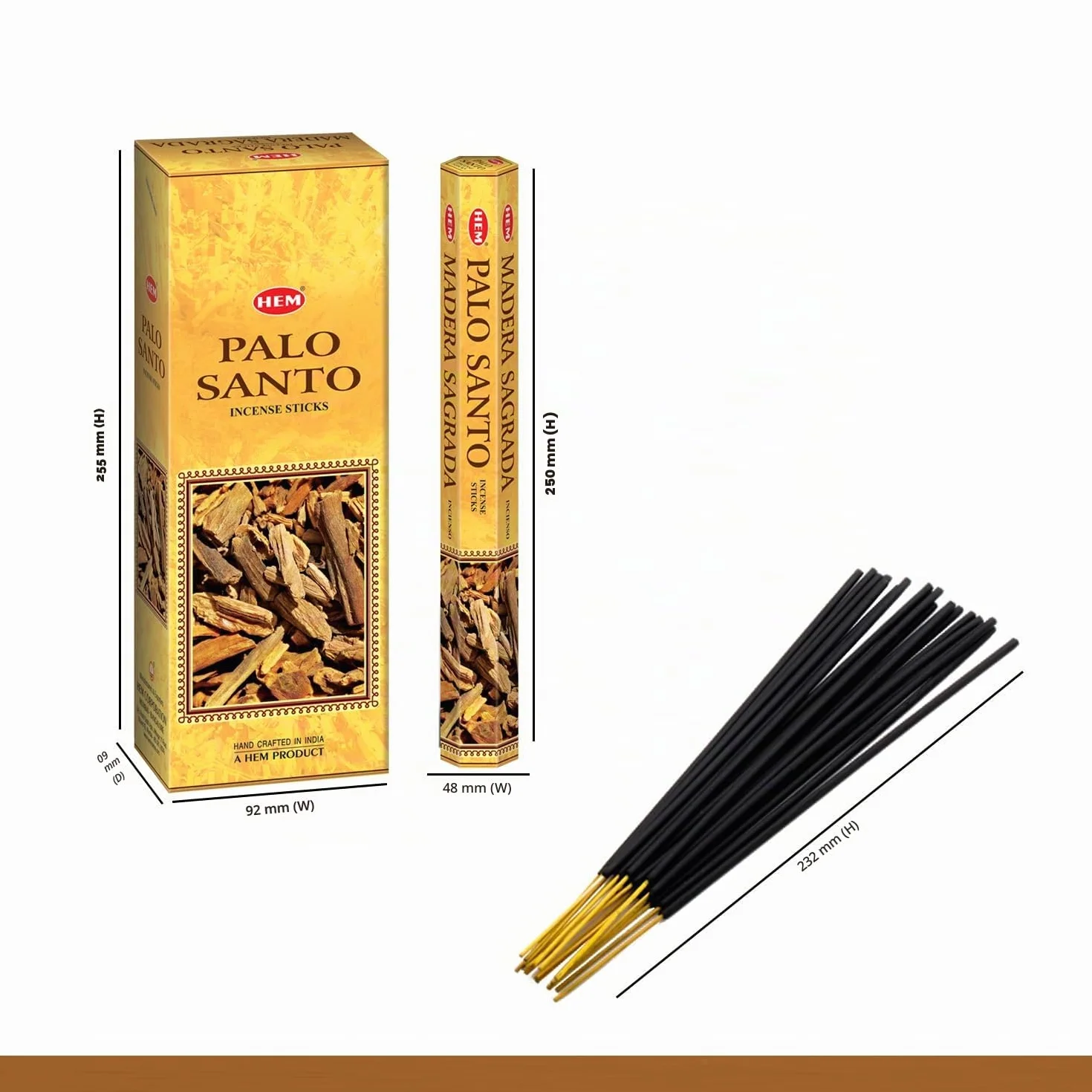 Hem Encens Palo Santo Bâtonnets Lot de 6