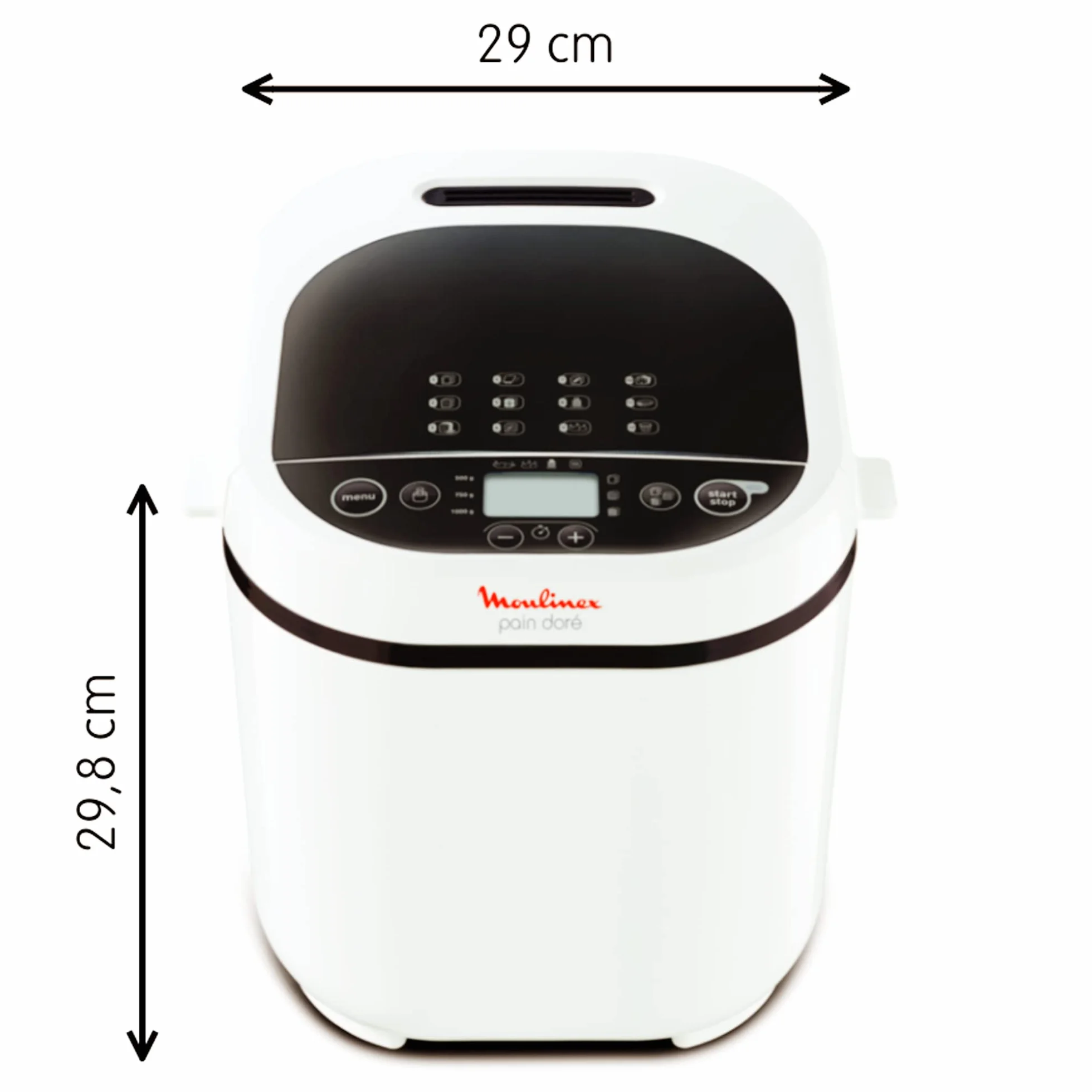 Moulinex OW210130 Machine à Pain 12 Programmes Plastique Blanc 31 x 29 x 29 cm