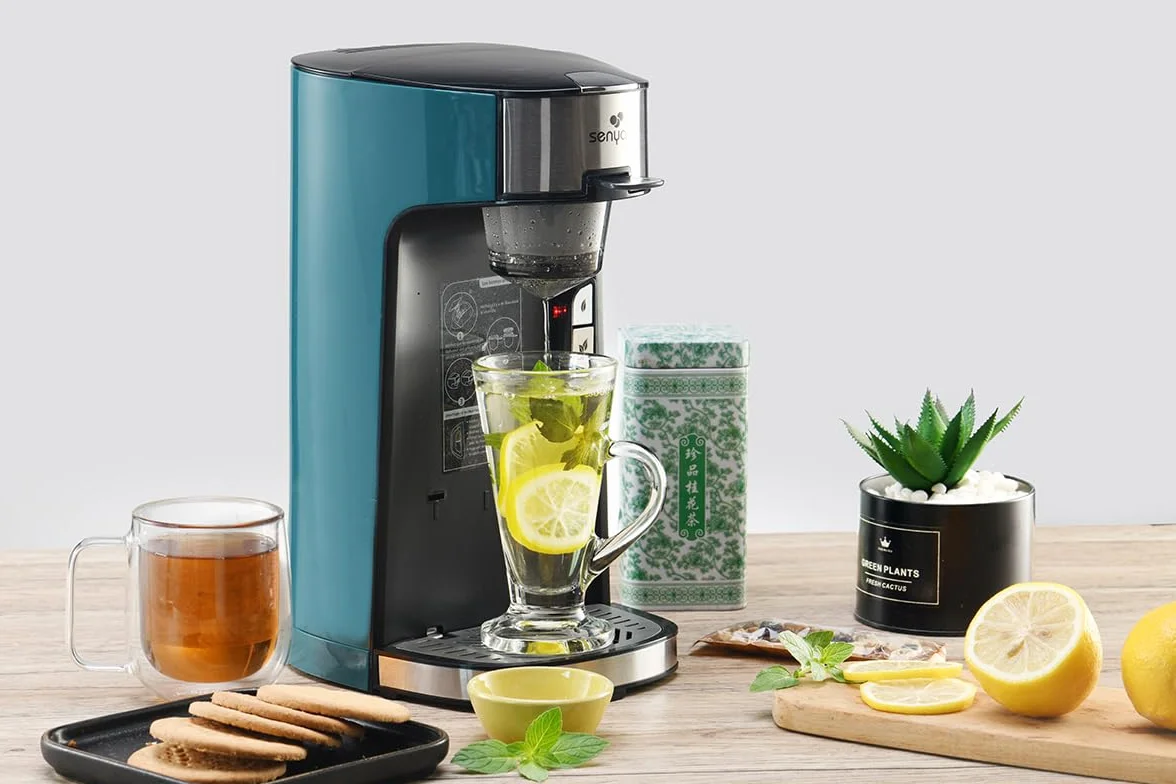 Machine à thé Tea Time SENYA, théière électrique 1415 W avec infuseur amovible