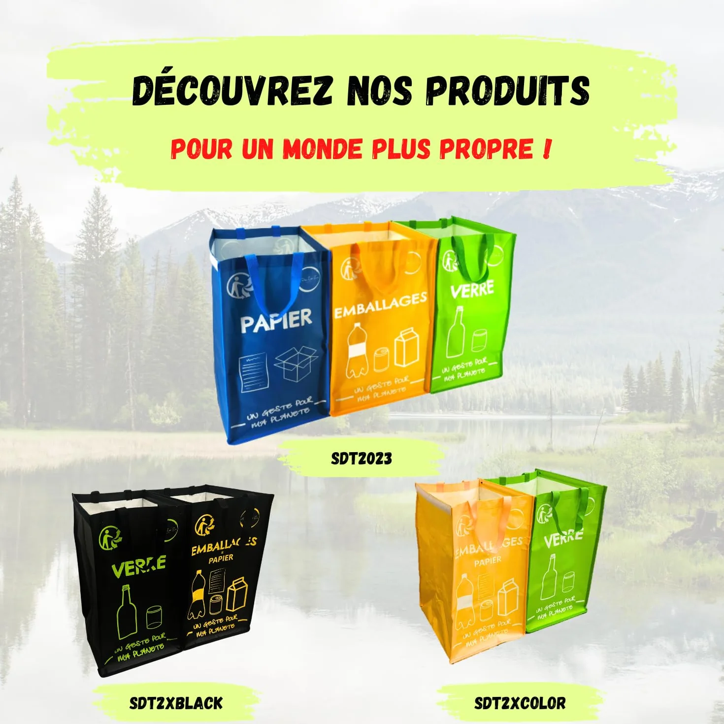 Poubelle Compost Cuisine 9L avec Couvercle - Seau Compost sous Evier