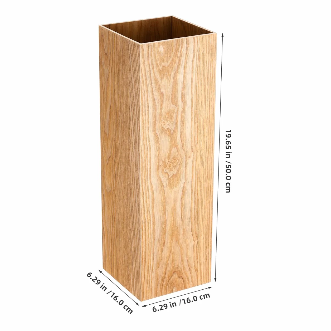 DOITOOL Porte-Parapluie en Bois Style Seau 19.70 x 6.30 x 6.30 Pouces Support Décoratif