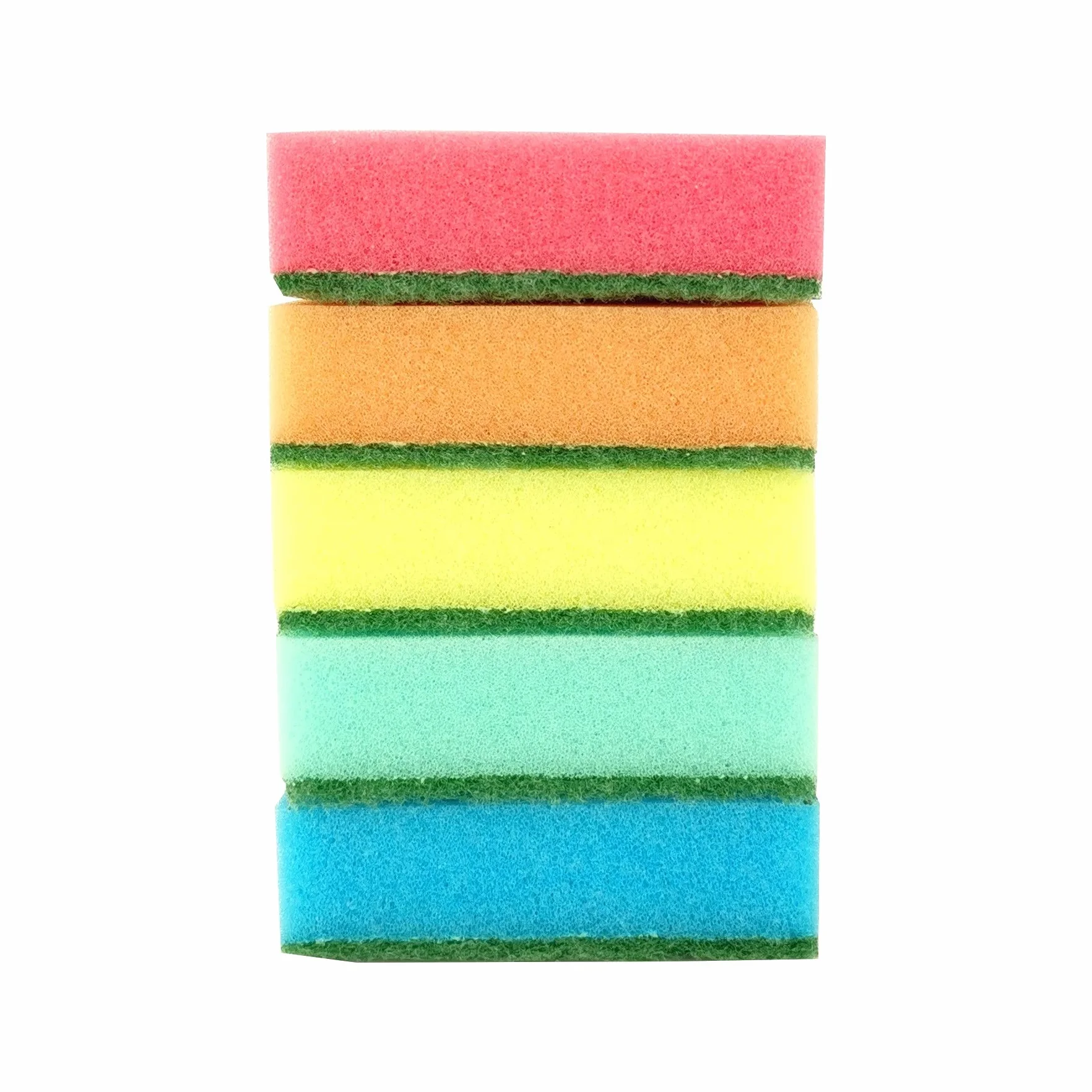 D.RECT Lot de 5 Éponges de Cuisine 30 x 100 x 75 mm Multicolore