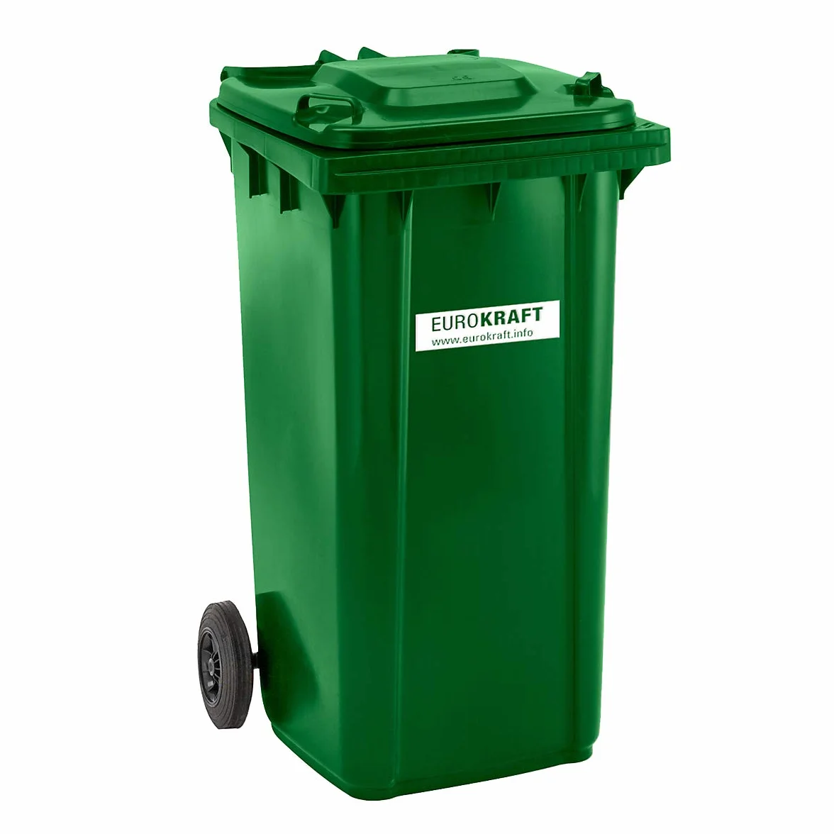 Conteneur à déchets 240 L jaune 1067 x 580 x 730 mm Poubelle de tri à roulettes extérieur