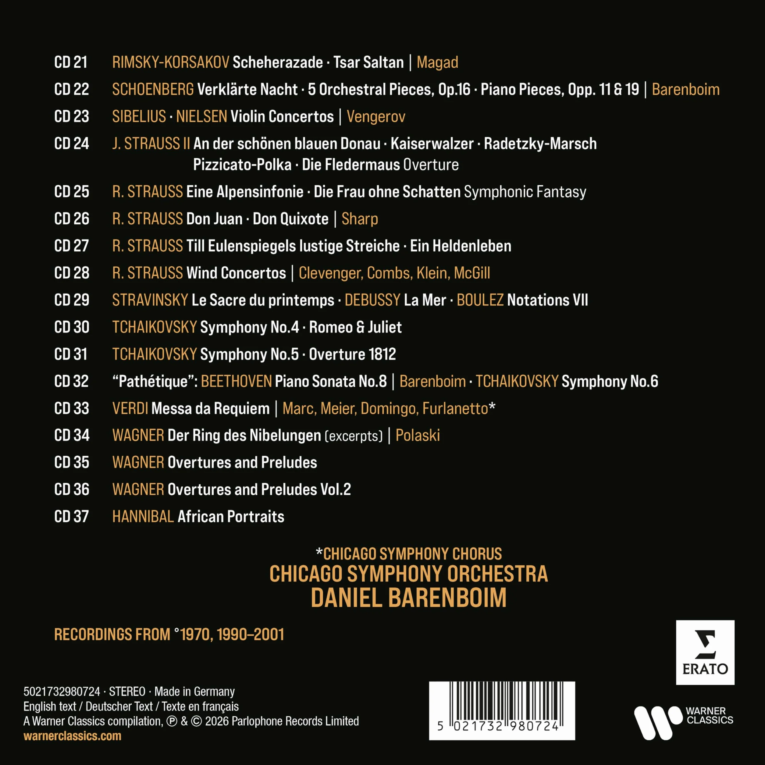 Warner Classics Édition Complete