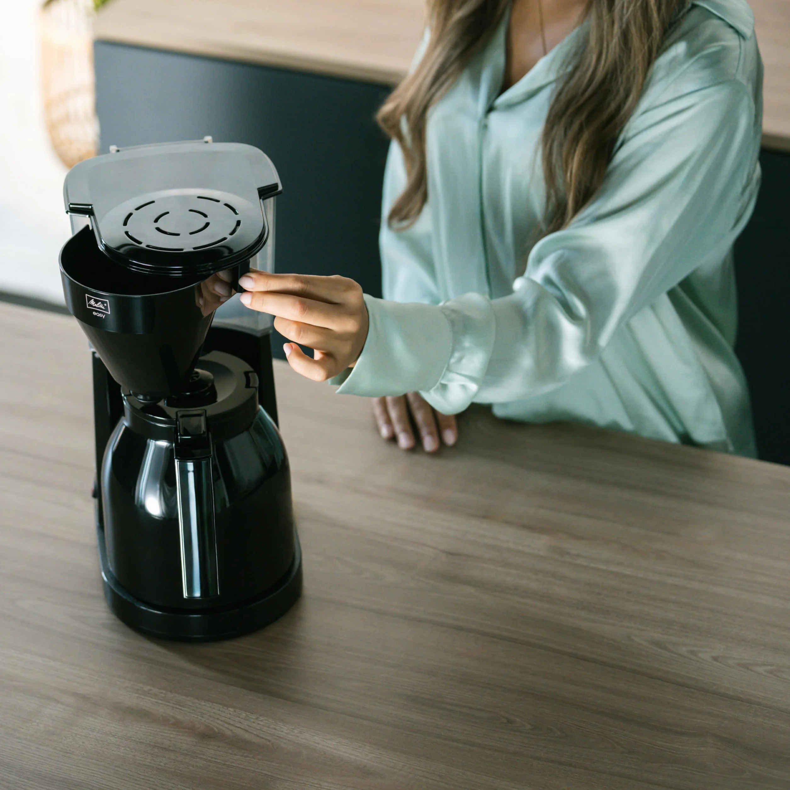 Melitta Cafetière Filtre Avec Verseuse Isotherme Easy Therm II, 1L, Noir