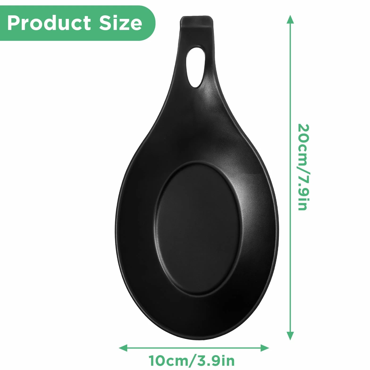 Support de cuillère en silicone 2 pièces résistant à la chaleur réutilisable