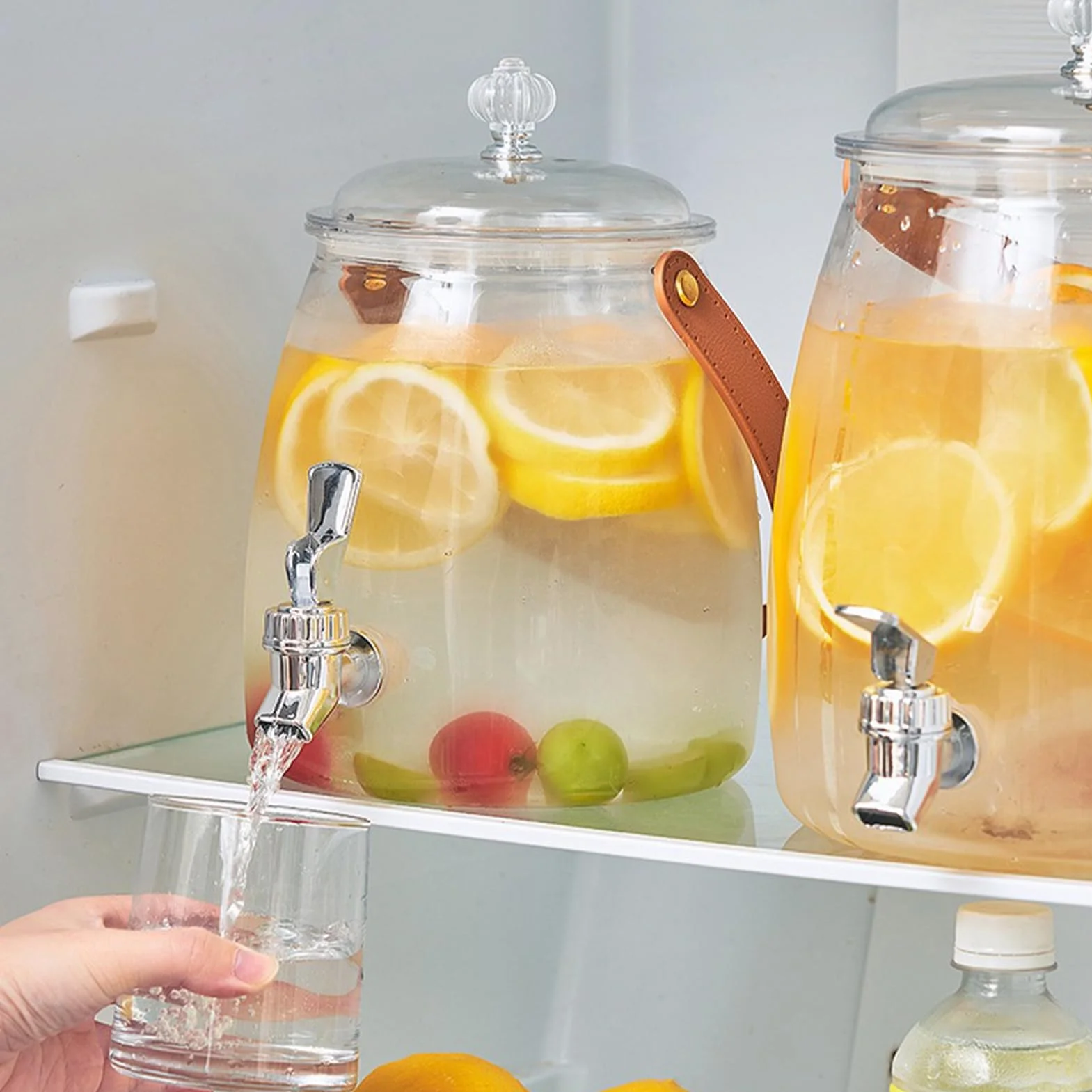 Distributeur de boisson 3 l en verre avec robinet pour boissons froides
