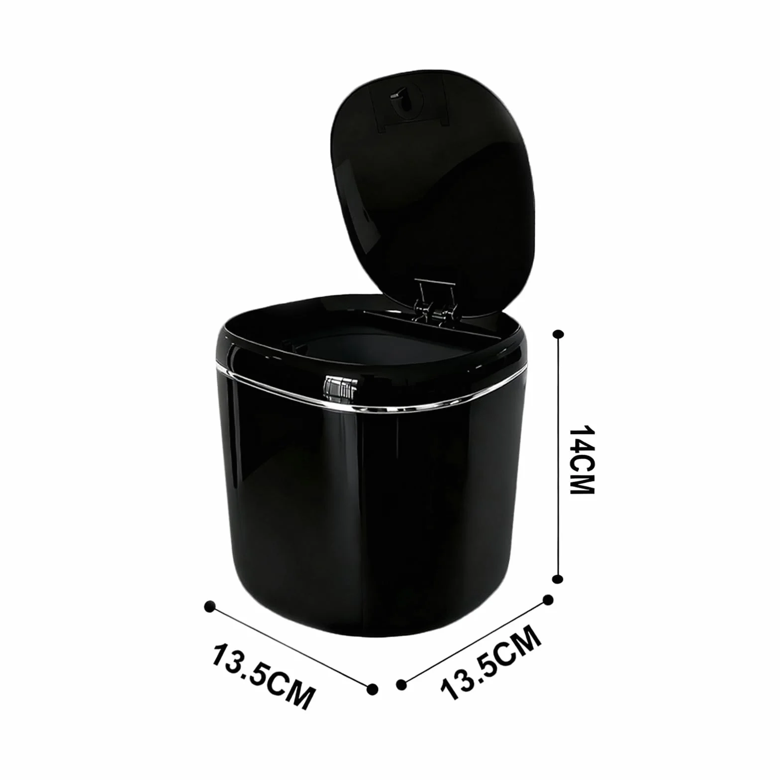 Poubelle de Table 2.4L avec Couvercle pour Bureau Salle de Bain
