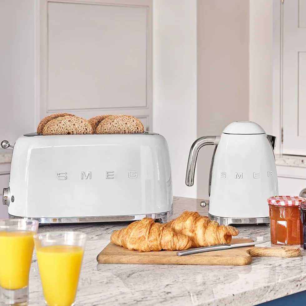 Smeg Ensemble bouilloire 1,7 l 3 kW et grille-pain 2 tranches blanc