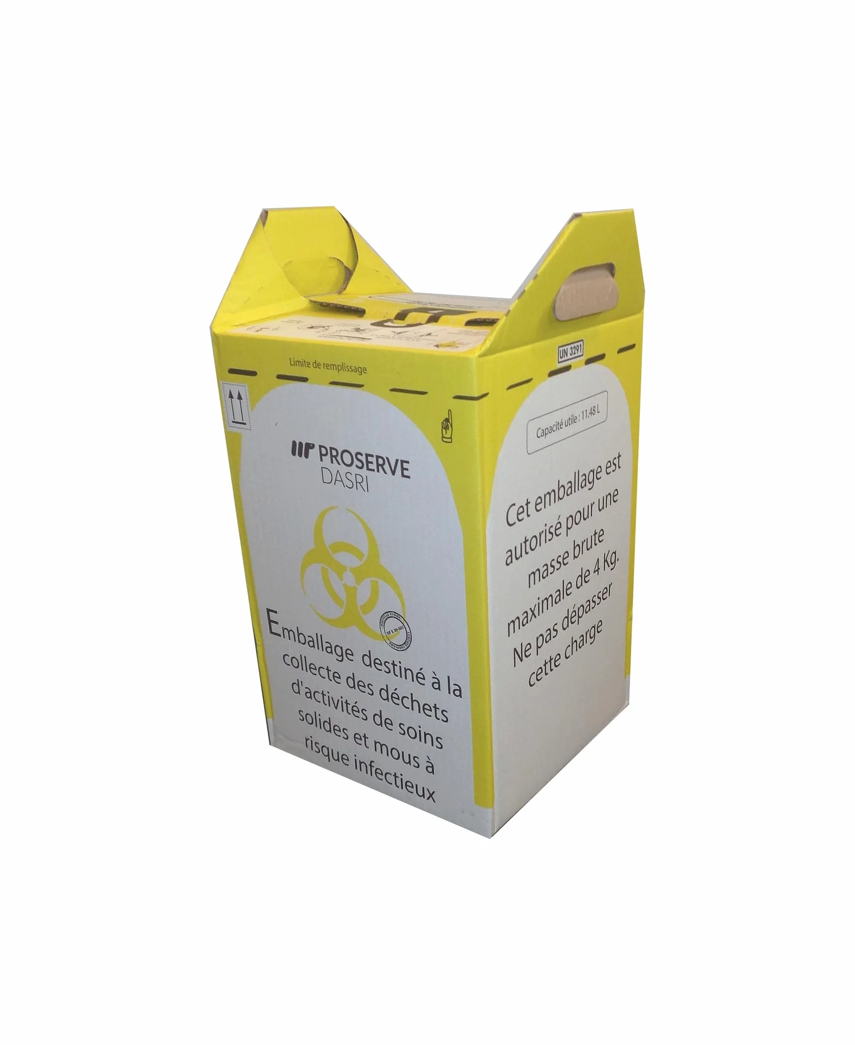 Poubelles cartons jetables DASRI 12L Lot de 5