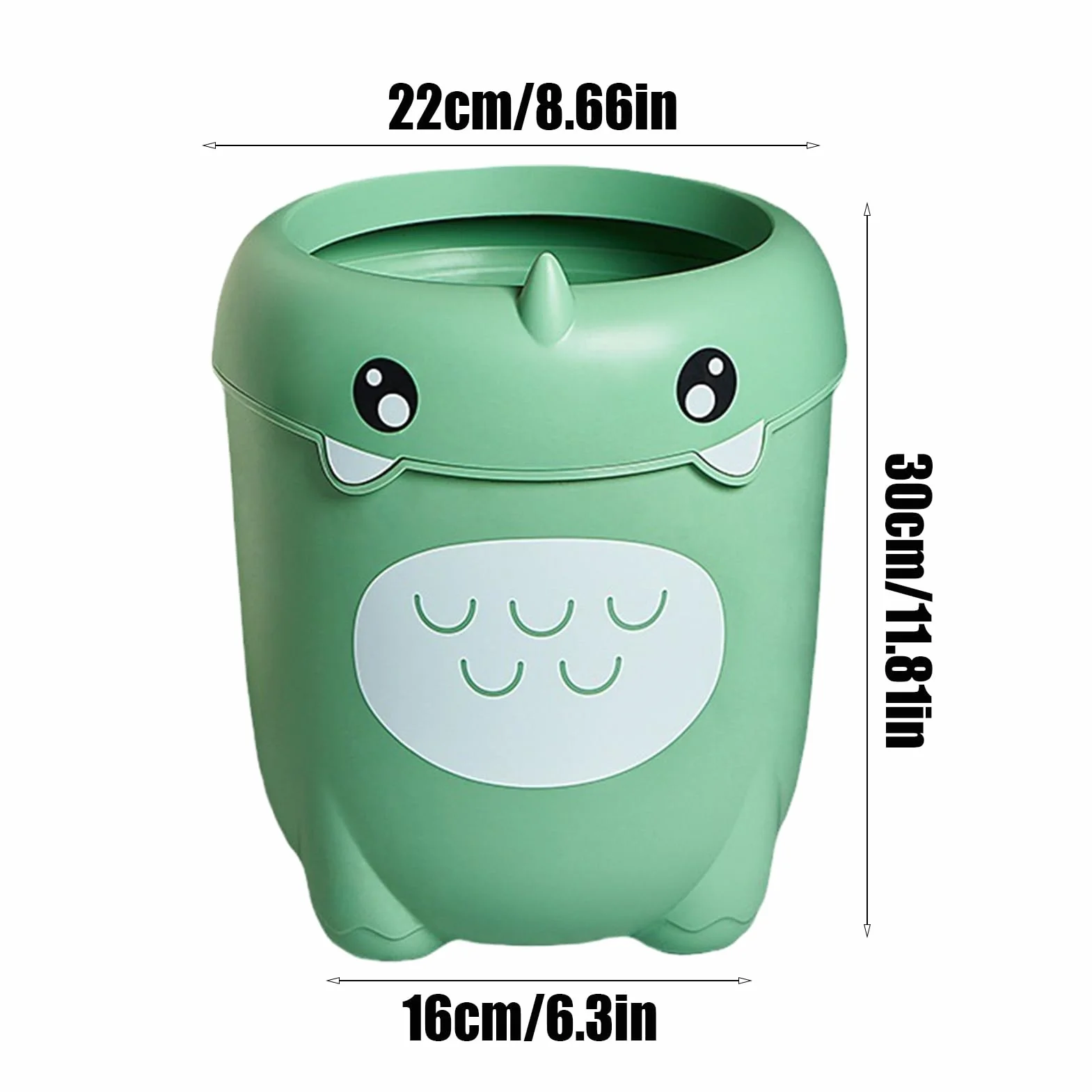 Poubelle Mignonne Conteneur Dinosaure Portable Design Ouvert Bureau Cuisine Salon