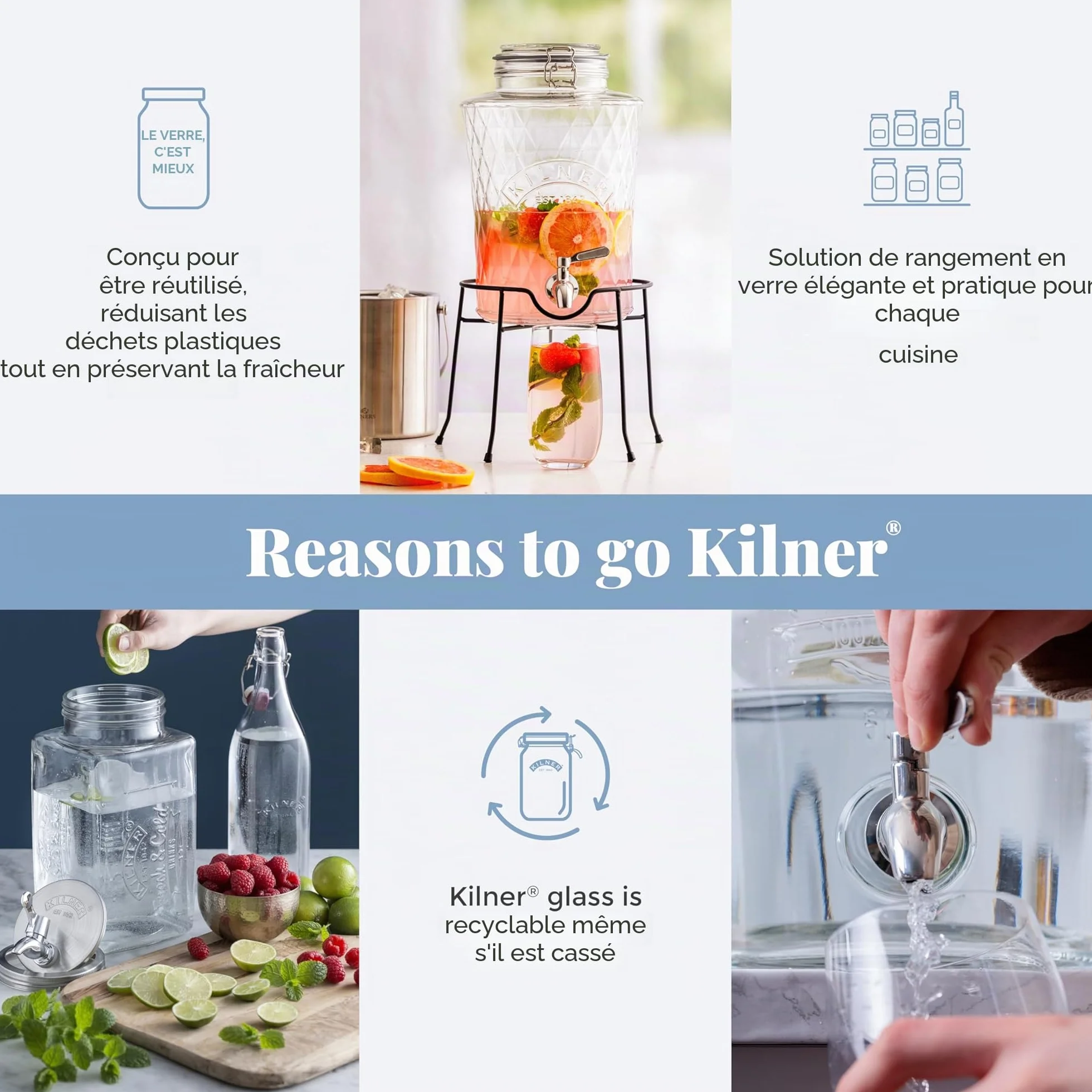 Kilner Robinet de Remplacement pour Distributeur de Boissons Acier