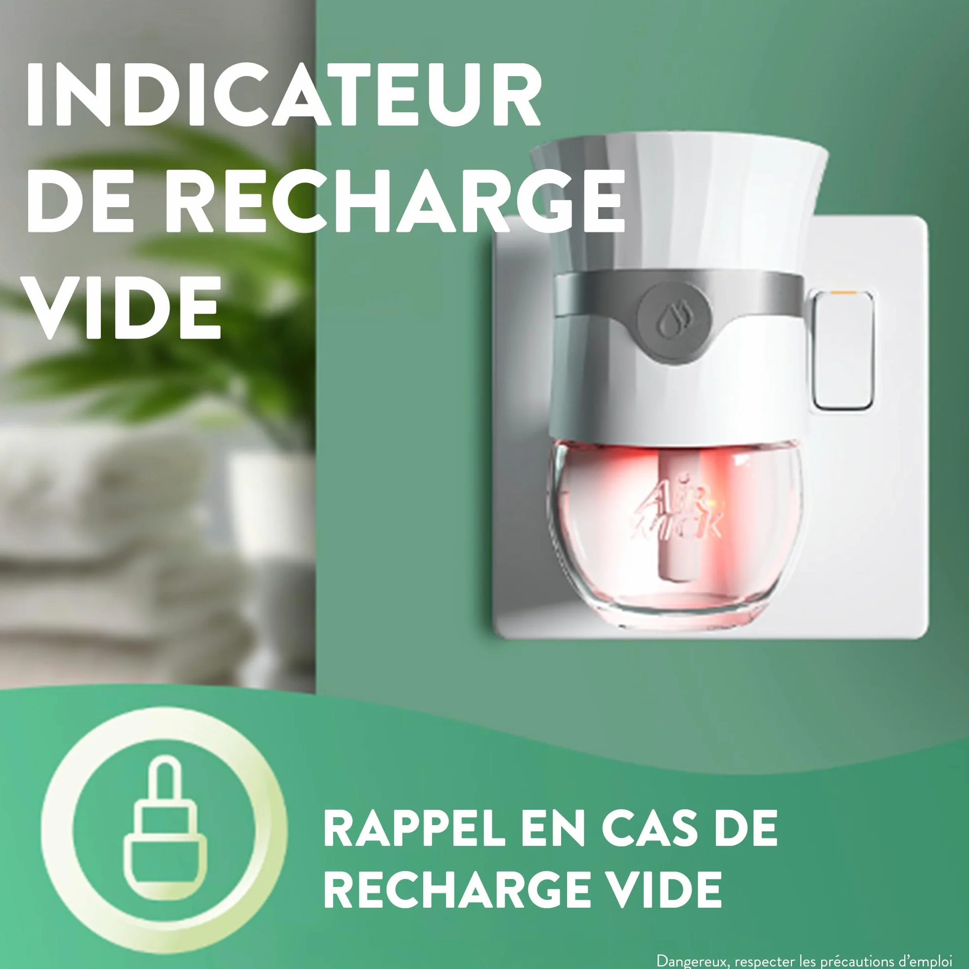Air Wick Desodorisant Maison Recharge Diffuseur Electrique Fleur de Cerisier et Framboise 3 x 19 ML