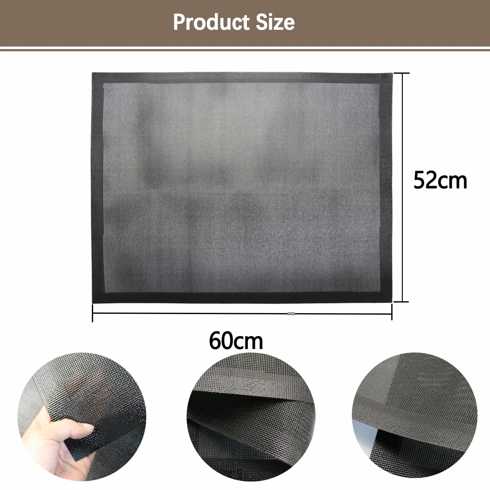 Tapis de Protection Plaque Induction Silicone 60x52cm Anti Rayures Non Slip