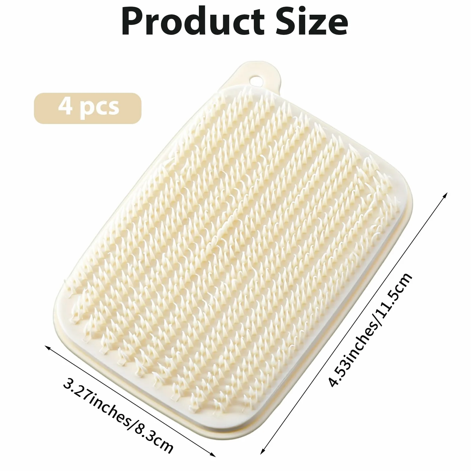 Brosses à légumes Lot de 4 - Poils doux pour pommes de terre, carottes et racines de lotus - Réutilisables