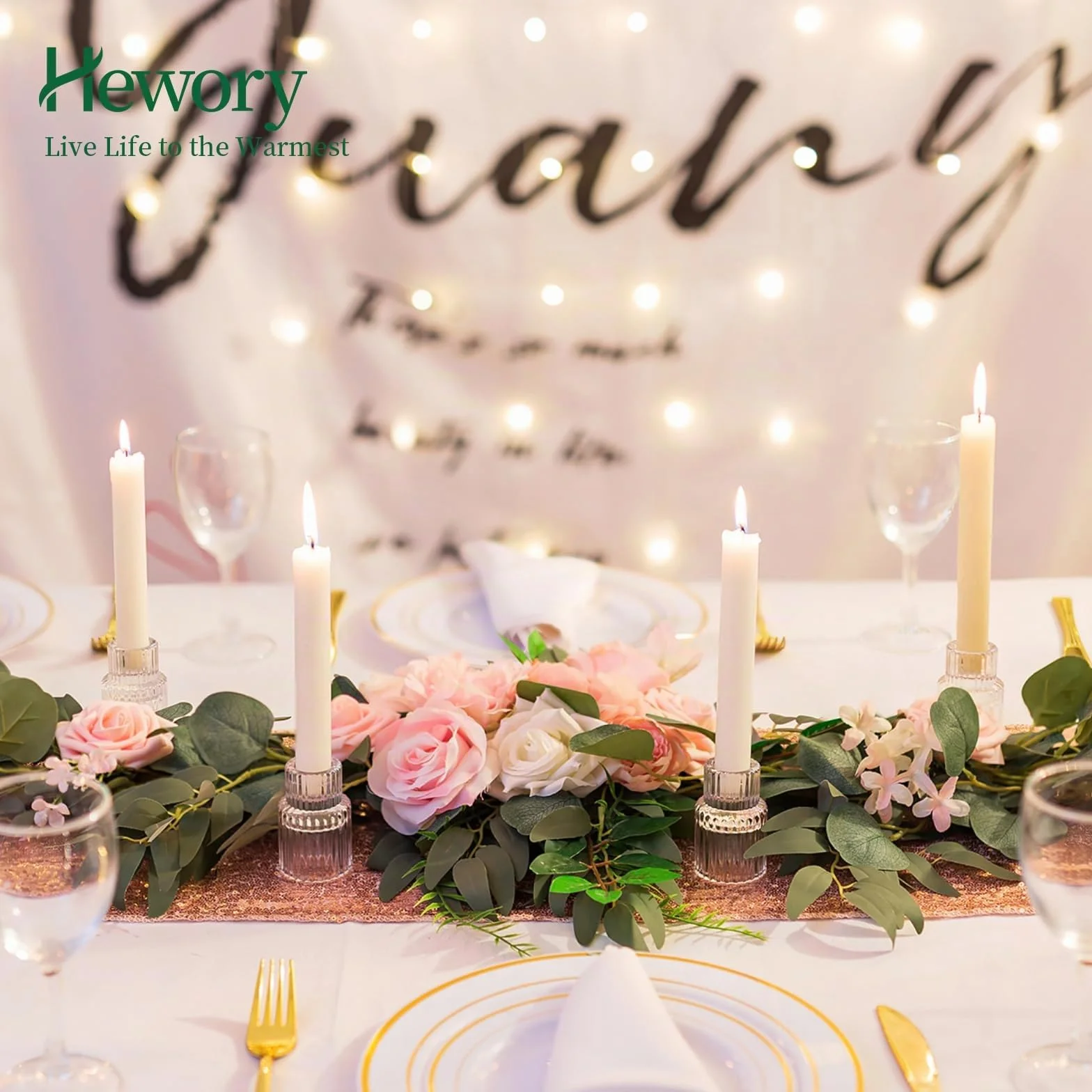 Hewory 20pcs Bougeoirs en Verre Côtelés Modernes pour Bougies de Chandelier