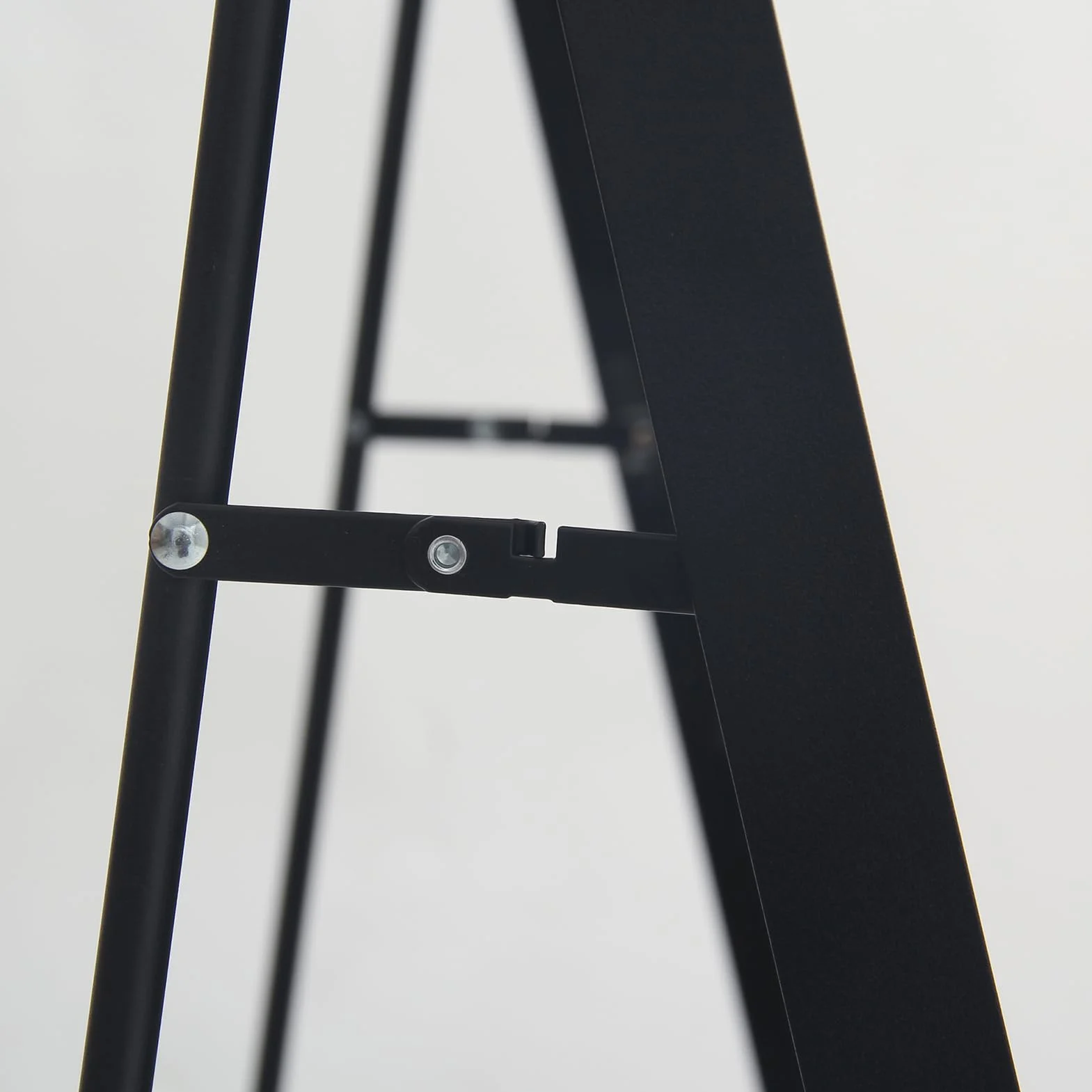Miroir sur Pied 162x53 cm Grand Miroir Arqué Aluminium Noir Cadre Pleine Longueur