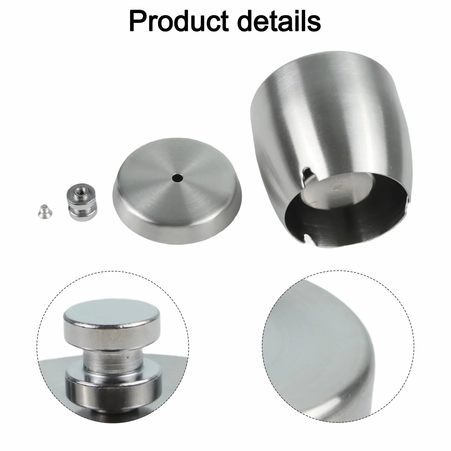 Collecteur de suie acier inoxydable 9 x 8 cm anti-odeurs coupe-vent récupérateur cendres