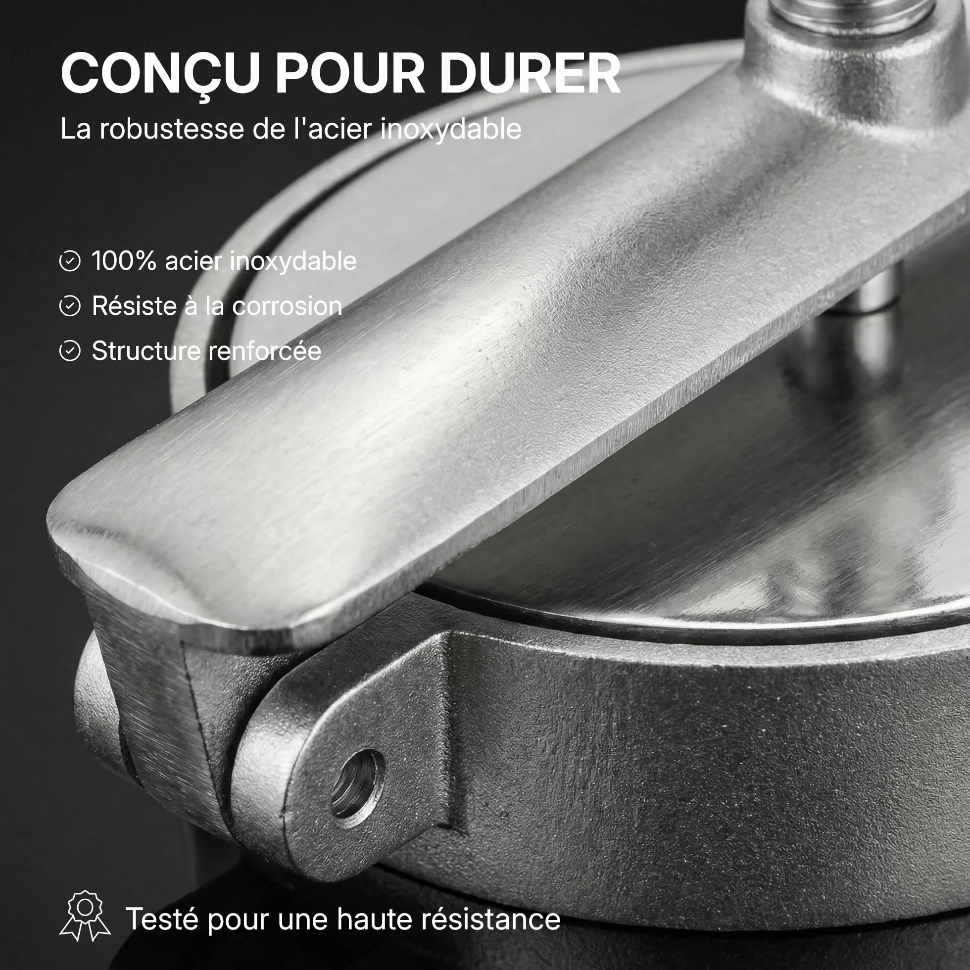 Reconstitueur à Steak Ovale en Inox 172 ml Gris Spécial Boucher pour Hamburger