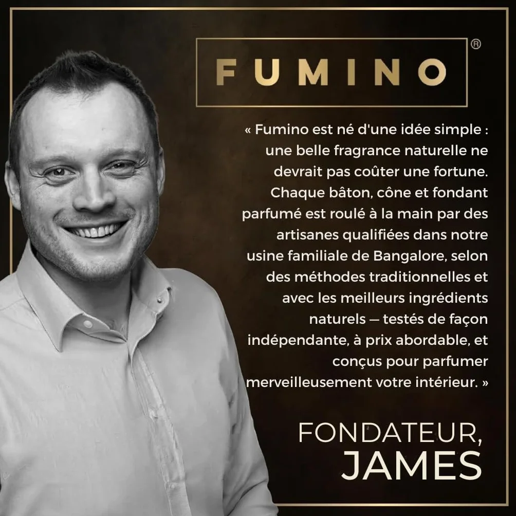 Fumino Encens Cone Naturels Faits Maison Lot 6 boîtes 90 cônes Masala Agarbatti Joss
