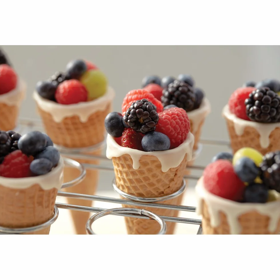 Grille à Cônes pour Cupcakes, 12 Trous pour Cônes à Glace