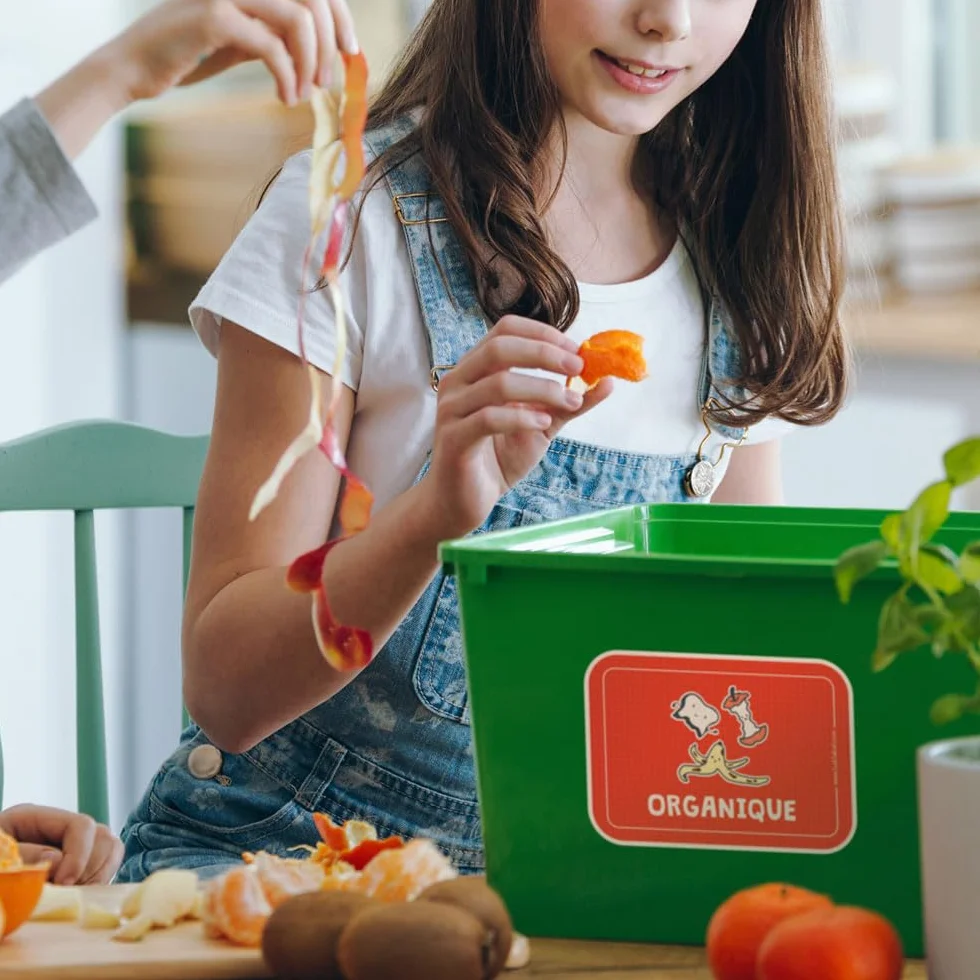 Ludilabel 7 Étiquettes de Tri sélectif pour Poubelles France