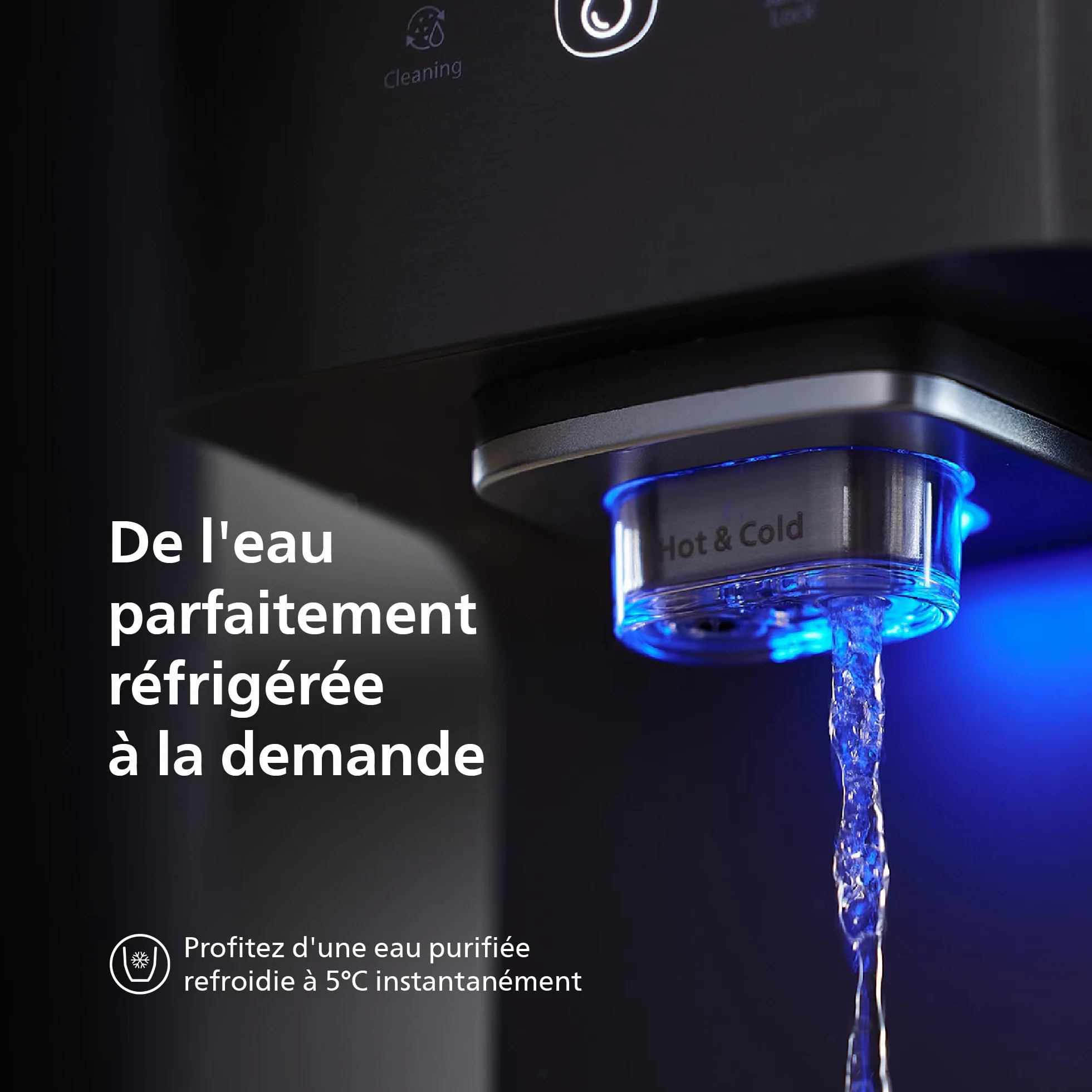 Philips Water Distributeur d’eau à osmose inverse 7500 : eau chaude/froide filtrée RO 6-en-1, UV-C, 2000 L