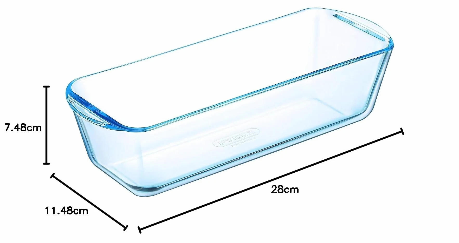 PYREX Moule à Cake en Verre Ecru 28 x 12 x 8 cm