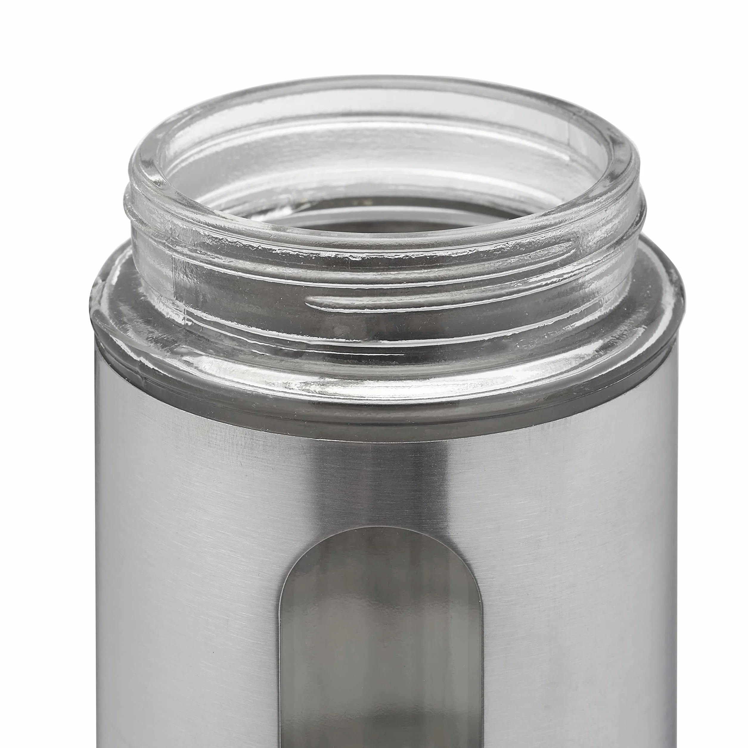 Relaxdays Saupoudreuse à épices Lot de 6 XL 290 ML Verre Acier Inoxydable Argenté