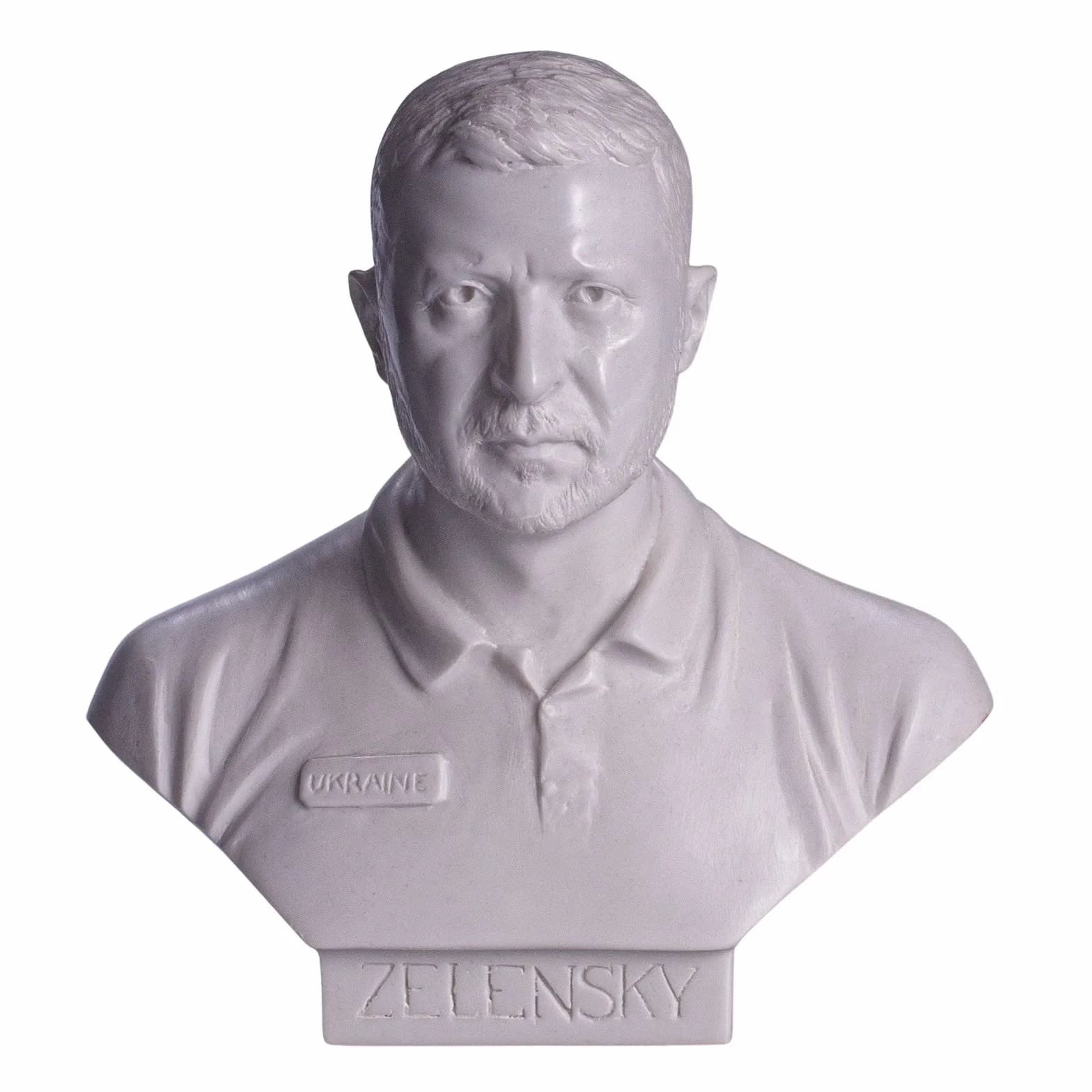 Buste en marbre Volodymyr Zelensky 15 cm