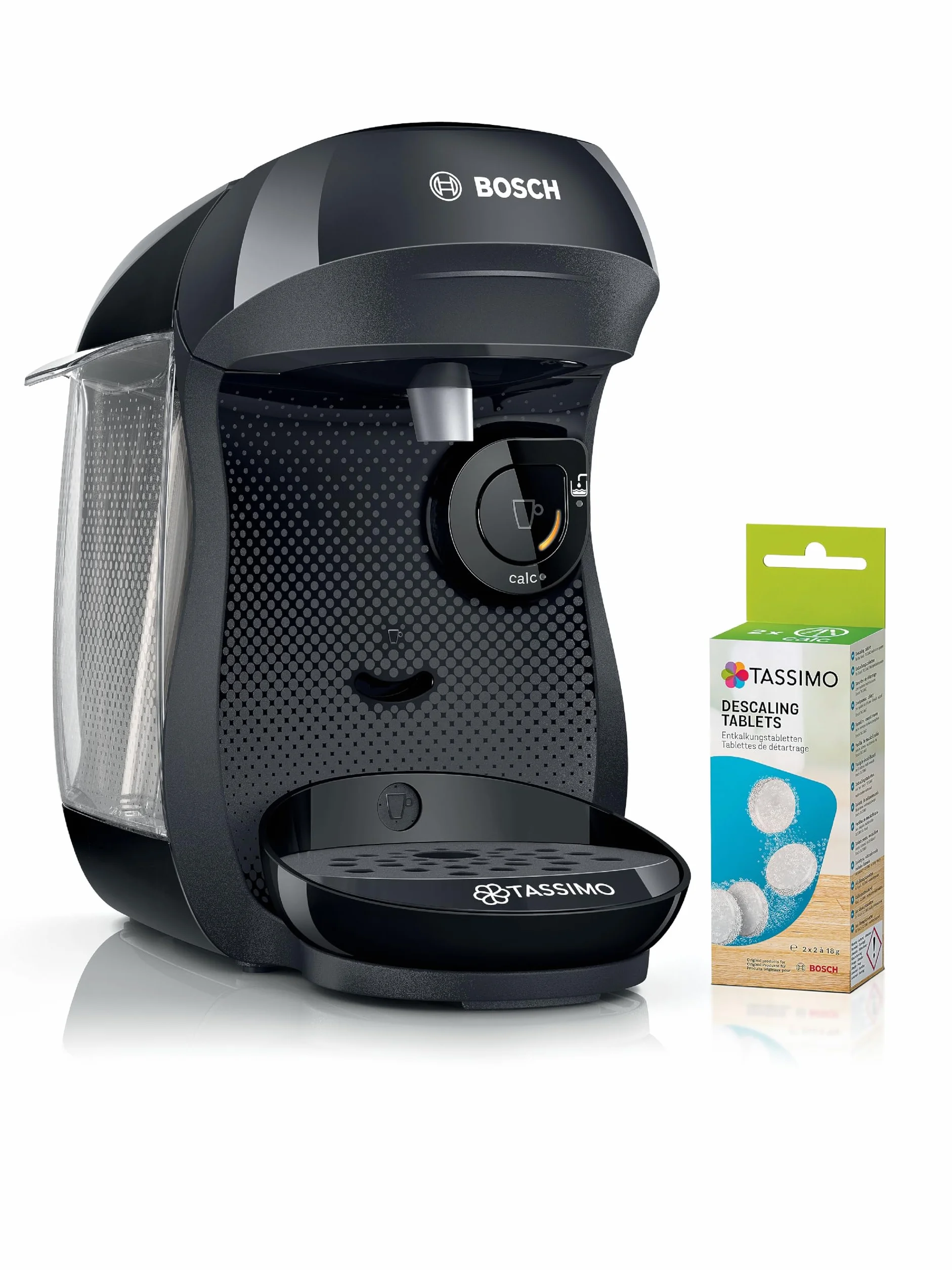 Bosch Tassimo Happy friendly TAS102EA Machine à café multi-boissons OneTouch cafétière à dosettes Intellibrew noir