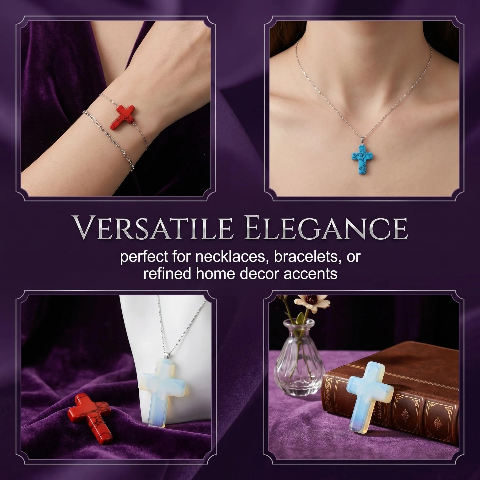 Croix En Pierre Précieuse Cristal De Guérison 10 Pièces Cadeaux De Communion Décoration Chrétienne