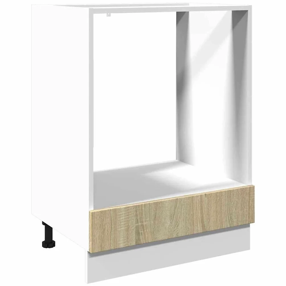 Armoire à Four Chêne Sonoma 60x46x81,5 cm Aggloméré vidaXL